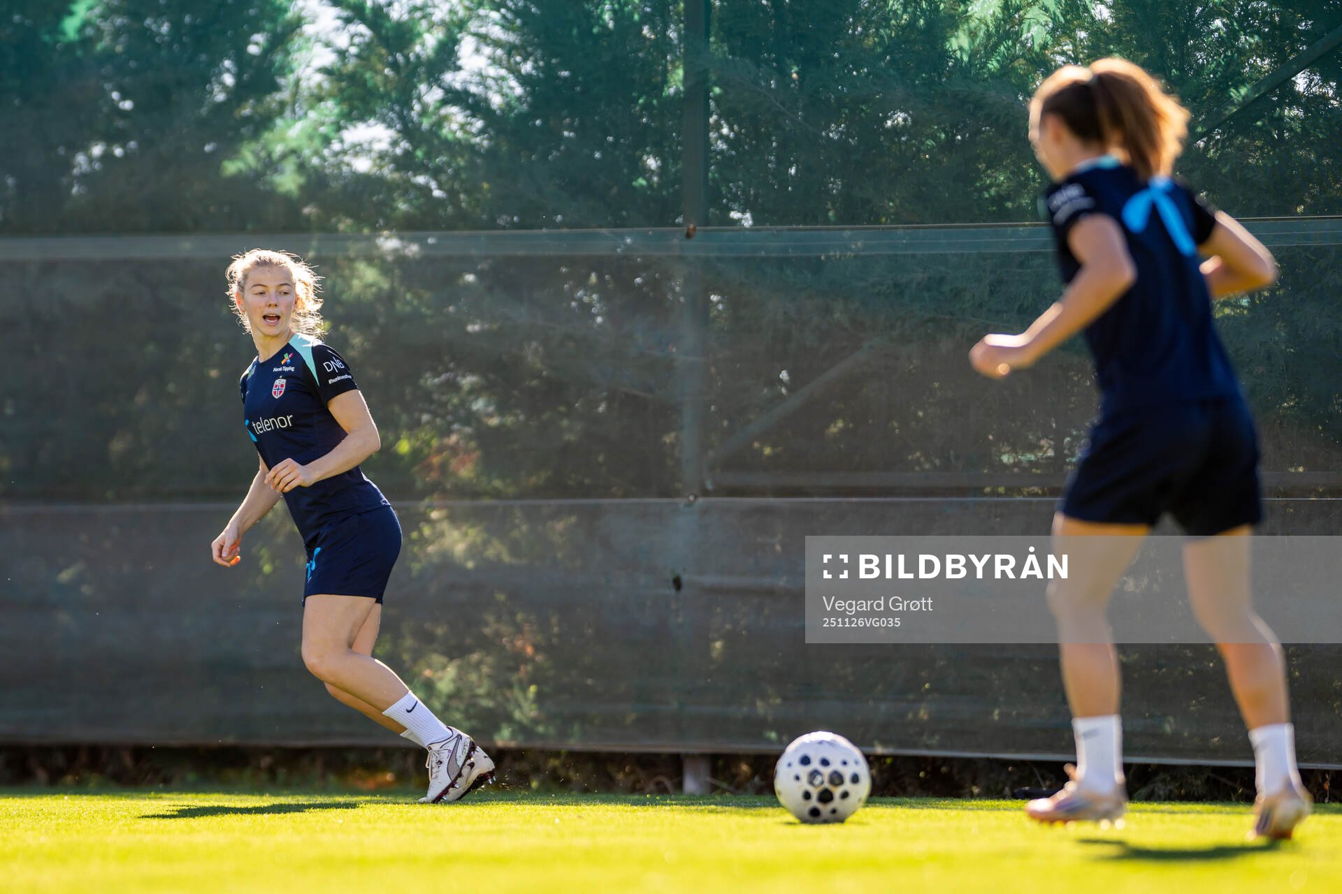 Justine Kielland of the Norwegian women's national football
