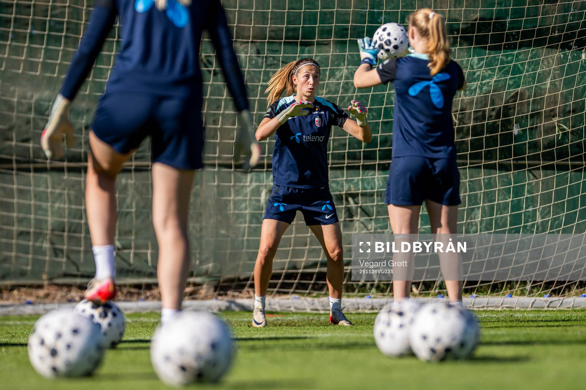 Goalkeeper Cecilie Fiskerstrand of the Norwegian women's