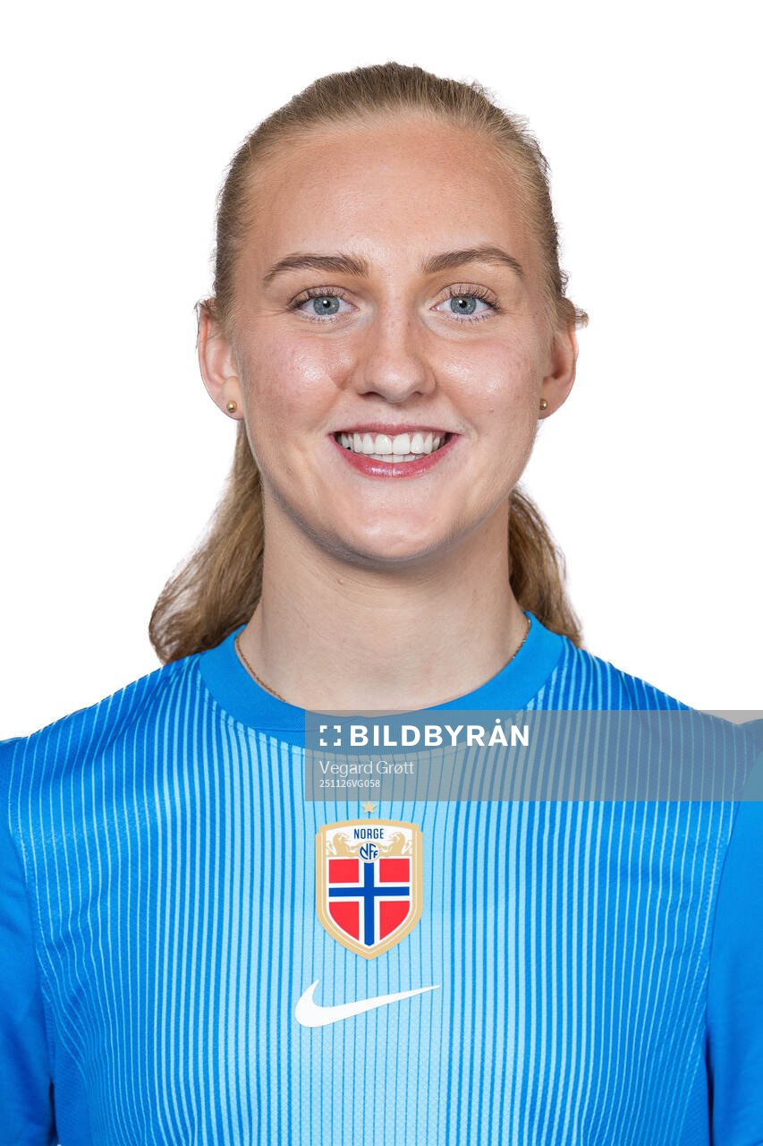 Goalkeeper Sunniva Skoglund of the Norwegian women's