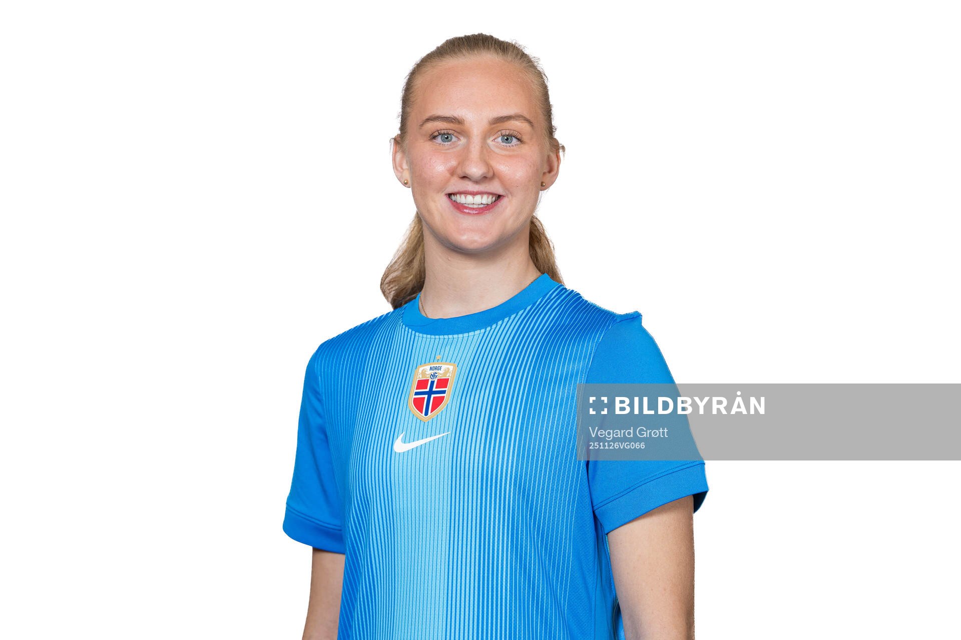 Goalkeeper Sunniva Skoglund of the Norwegian women's