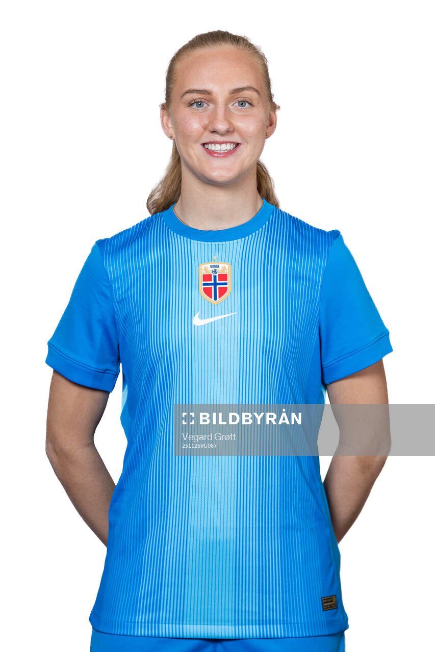 Goalkeeper Sunniva Skoglund of the Norwegian women's