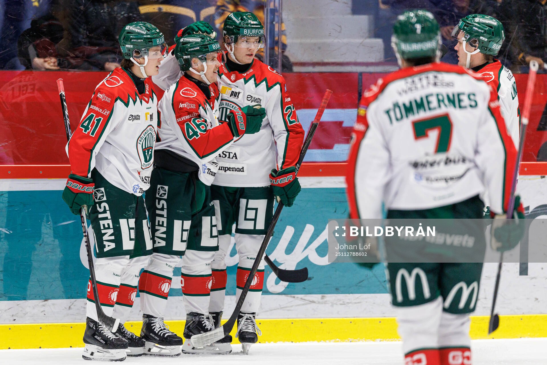 Frölundas Dominik Egli jublar