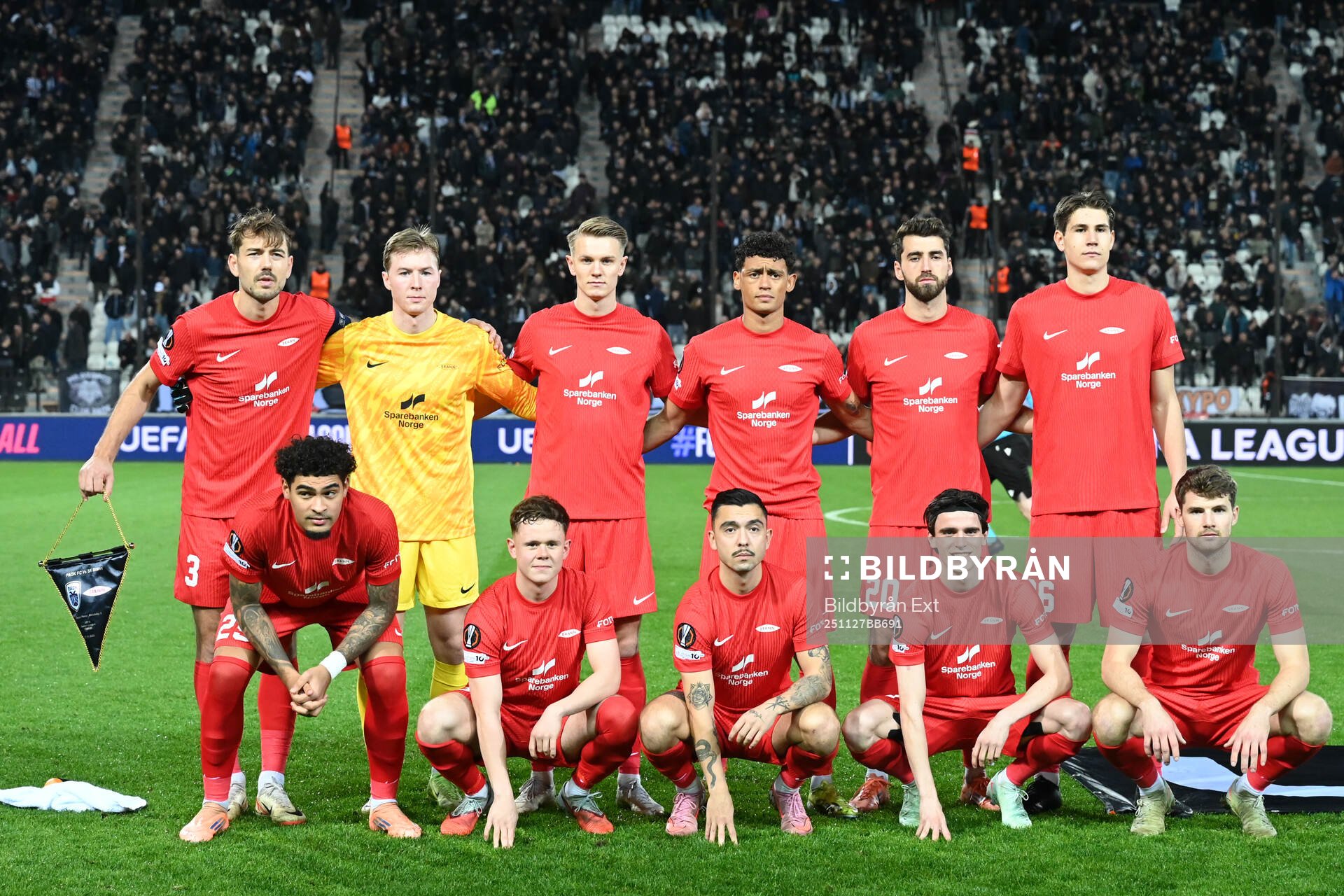 The starting eleven of Brann