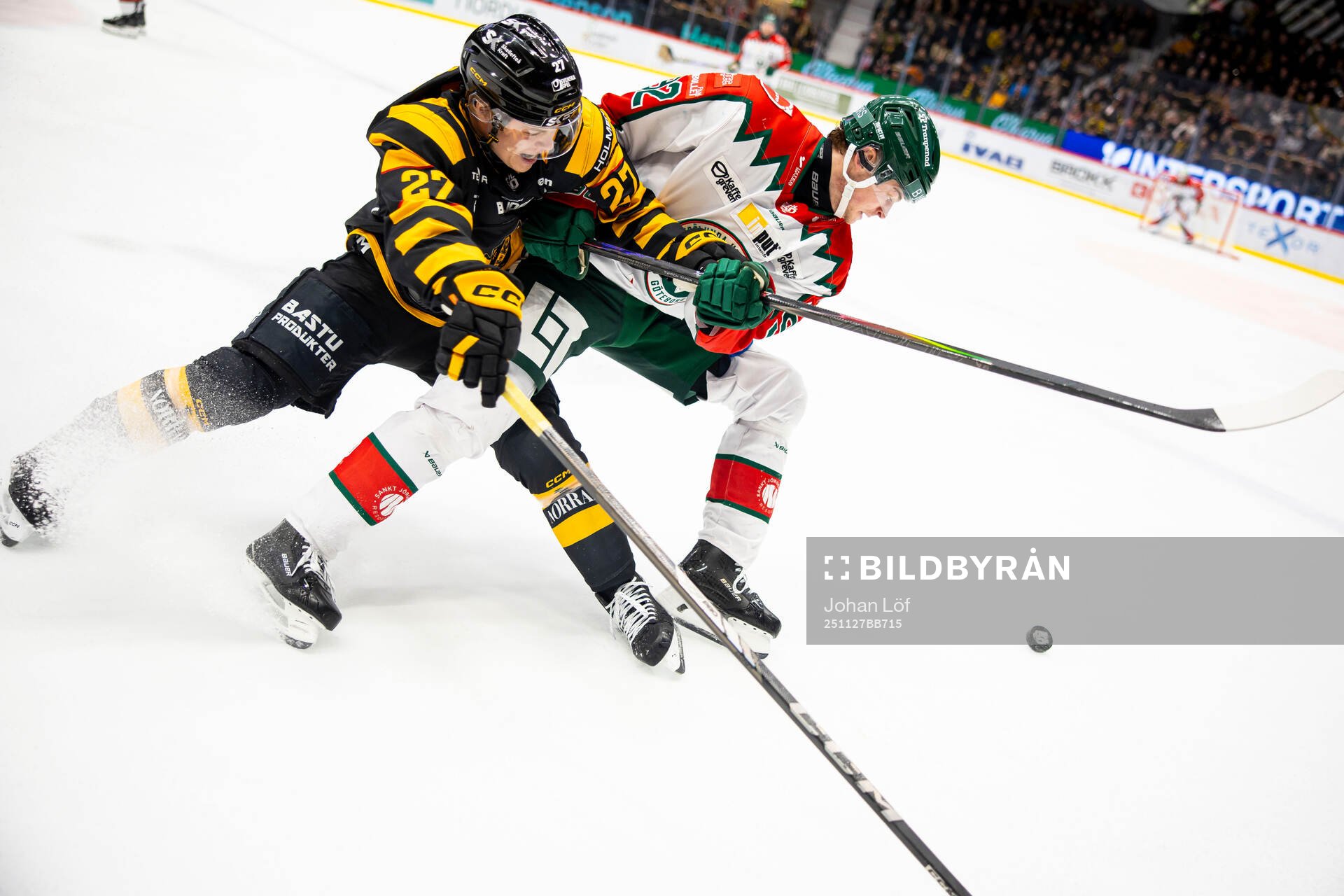 Skellefteås Oskar Vuollet och Frölundas Filip Cederqvist