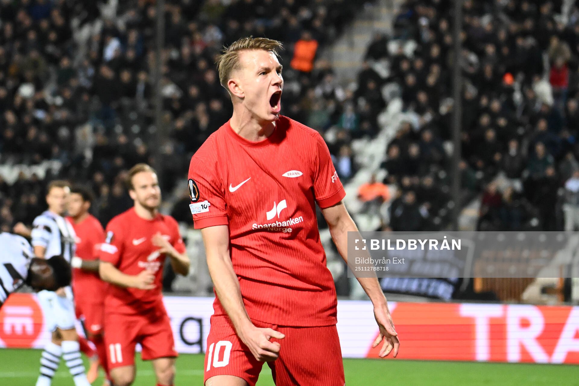 Emil Kornvig of Brann celebrates