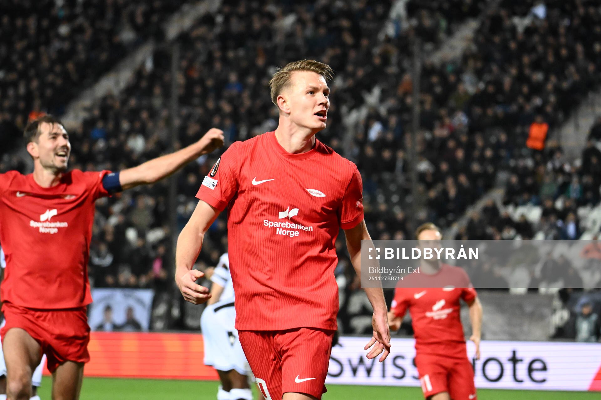 Emil Kornvig of Brann celebrates