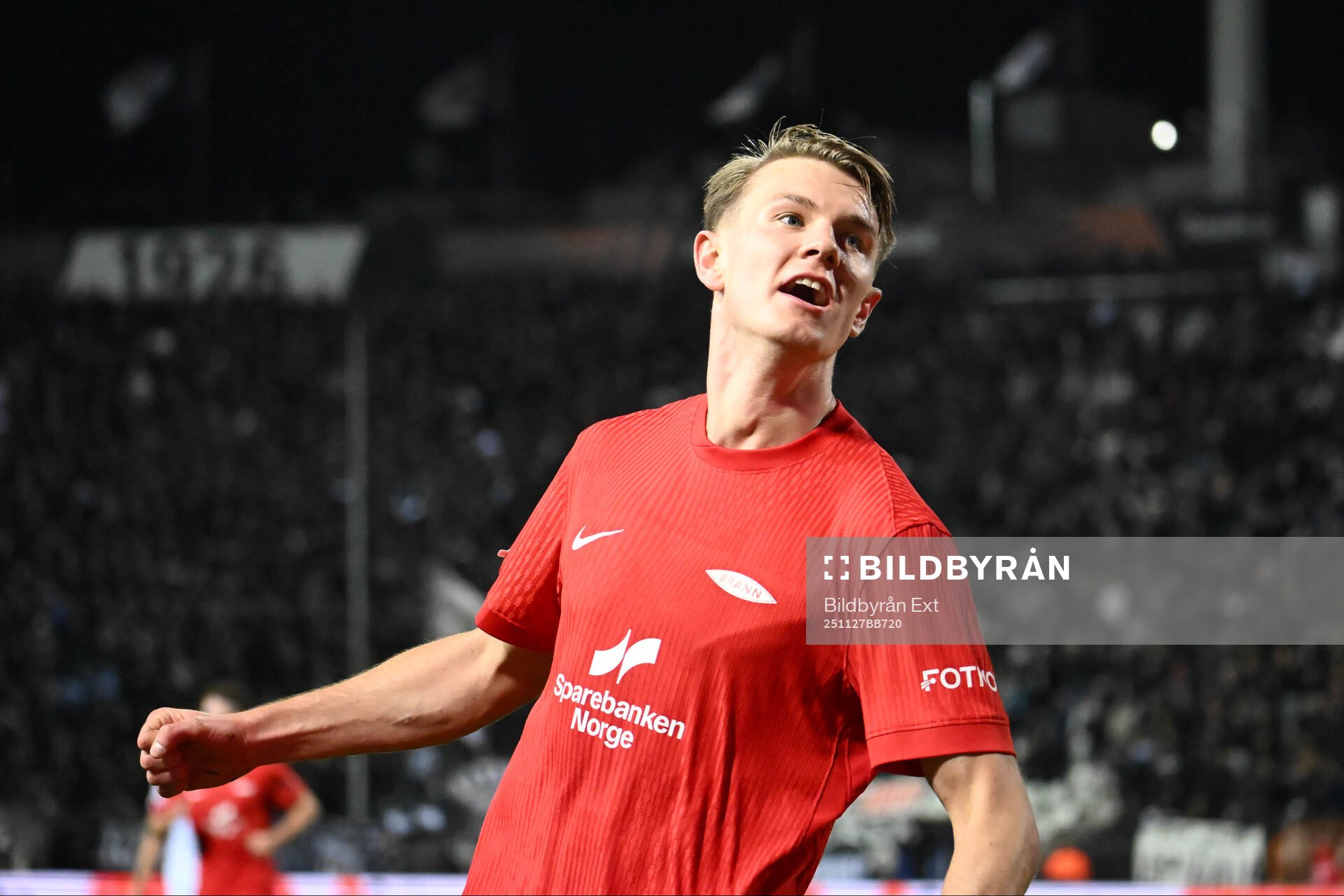 Emil Kornvig of Brann celebrates