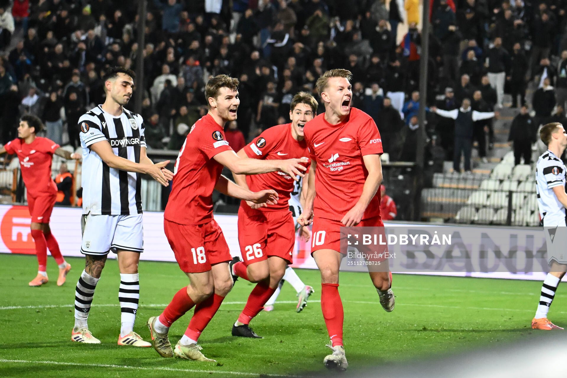 Emil Kornvig of Brann celebrates
