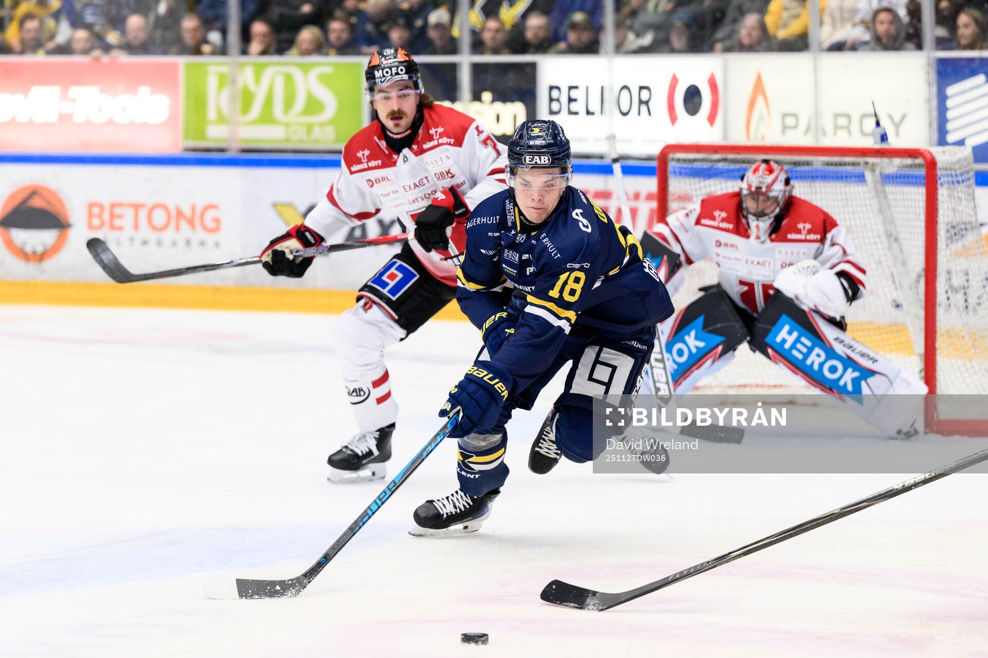HV71s Oscar Davidsson och Örebros Luke Martin
