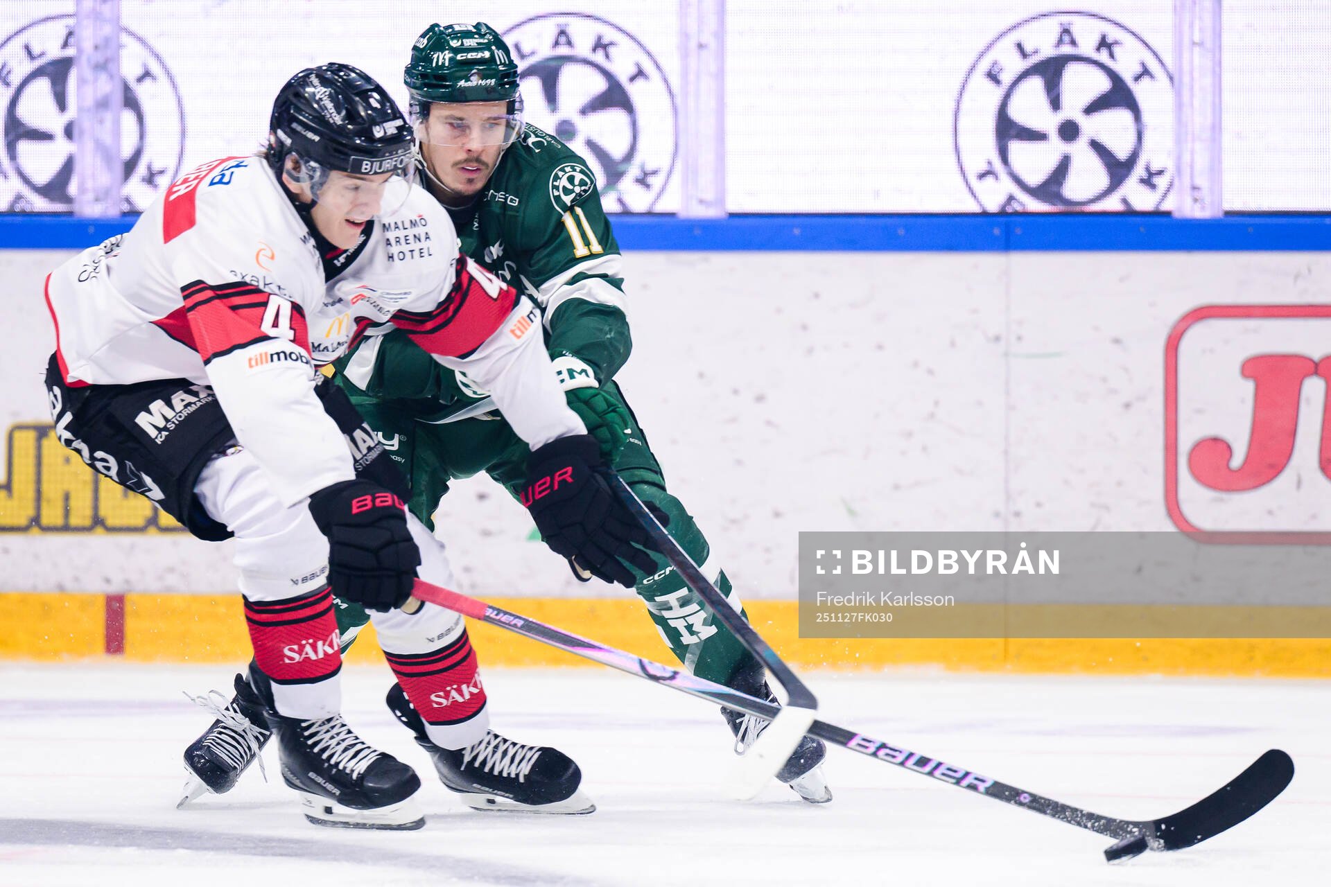 Malmö Redhawks Martin Schreiber och Färjestads Joakim