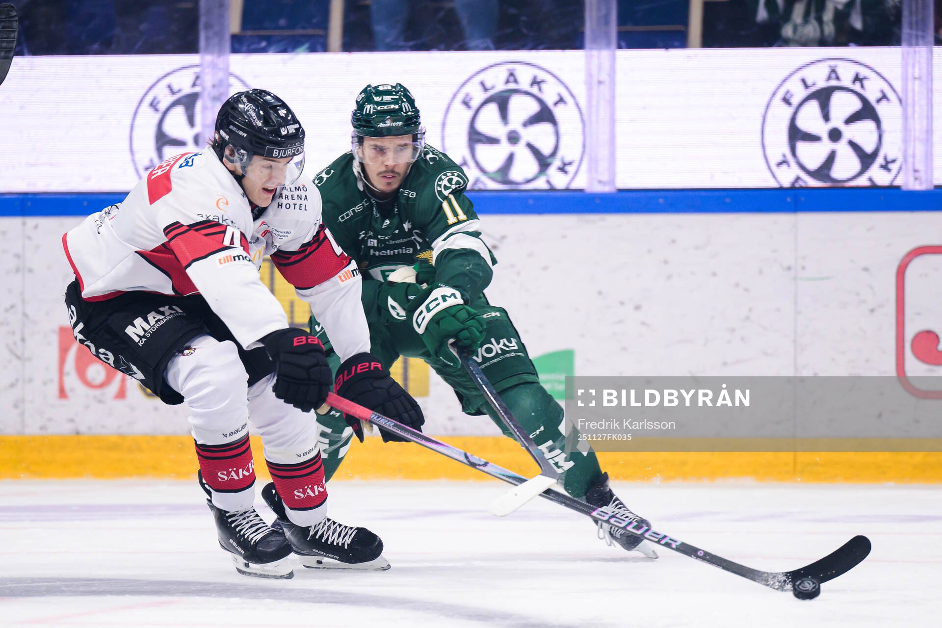 Malmö Redhawks Martin Schreiber och Färjestads Joakim