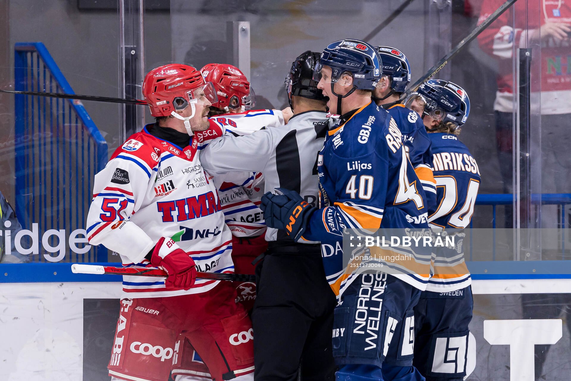 Timrås Anton Lander och Växjös Dennis Rasmussen