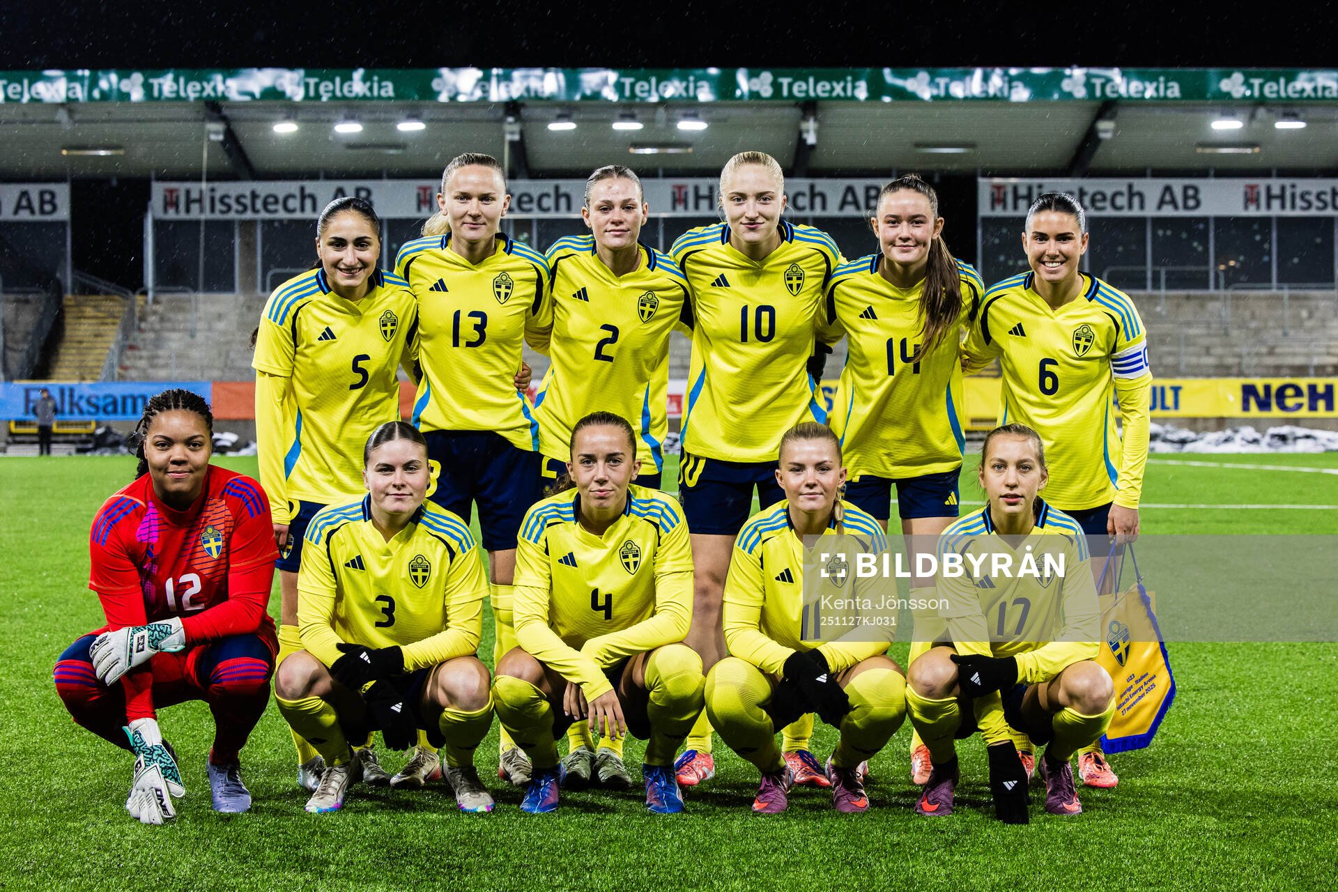 The starting eleven of Sweden