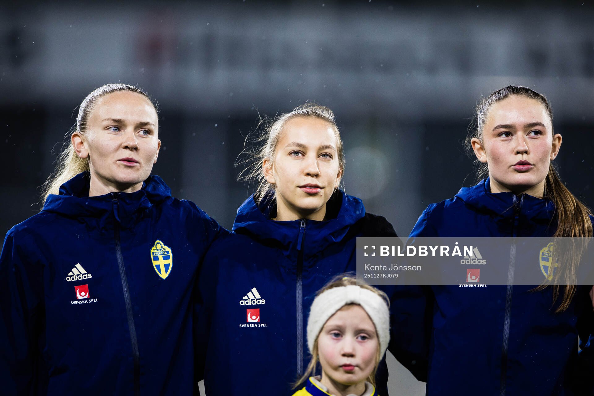 Matilda Vinberg, Sara Eriksson and Svea Rehnberg of Sweden