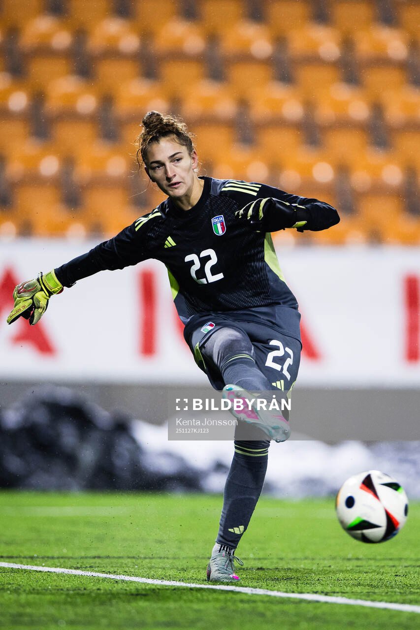 Goalkeeper Astrid Gilardi of Italy