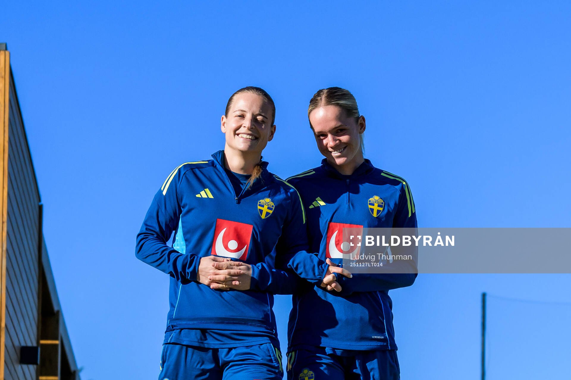 Anna Alvegård and Hanna Lundkvist of the women's national