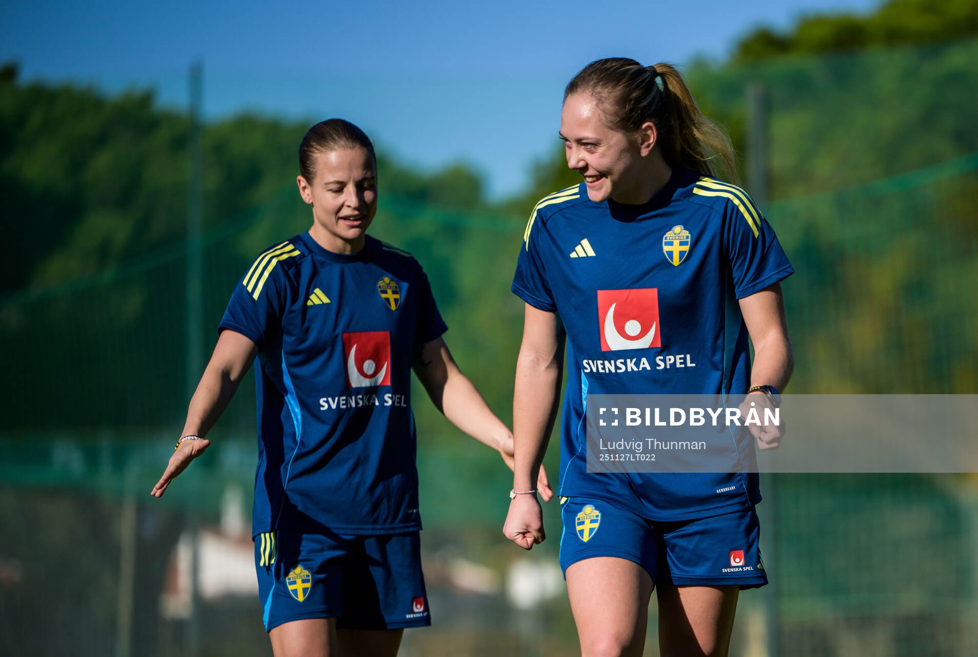 Anna Alvegård and Alice Bergström of the women's national