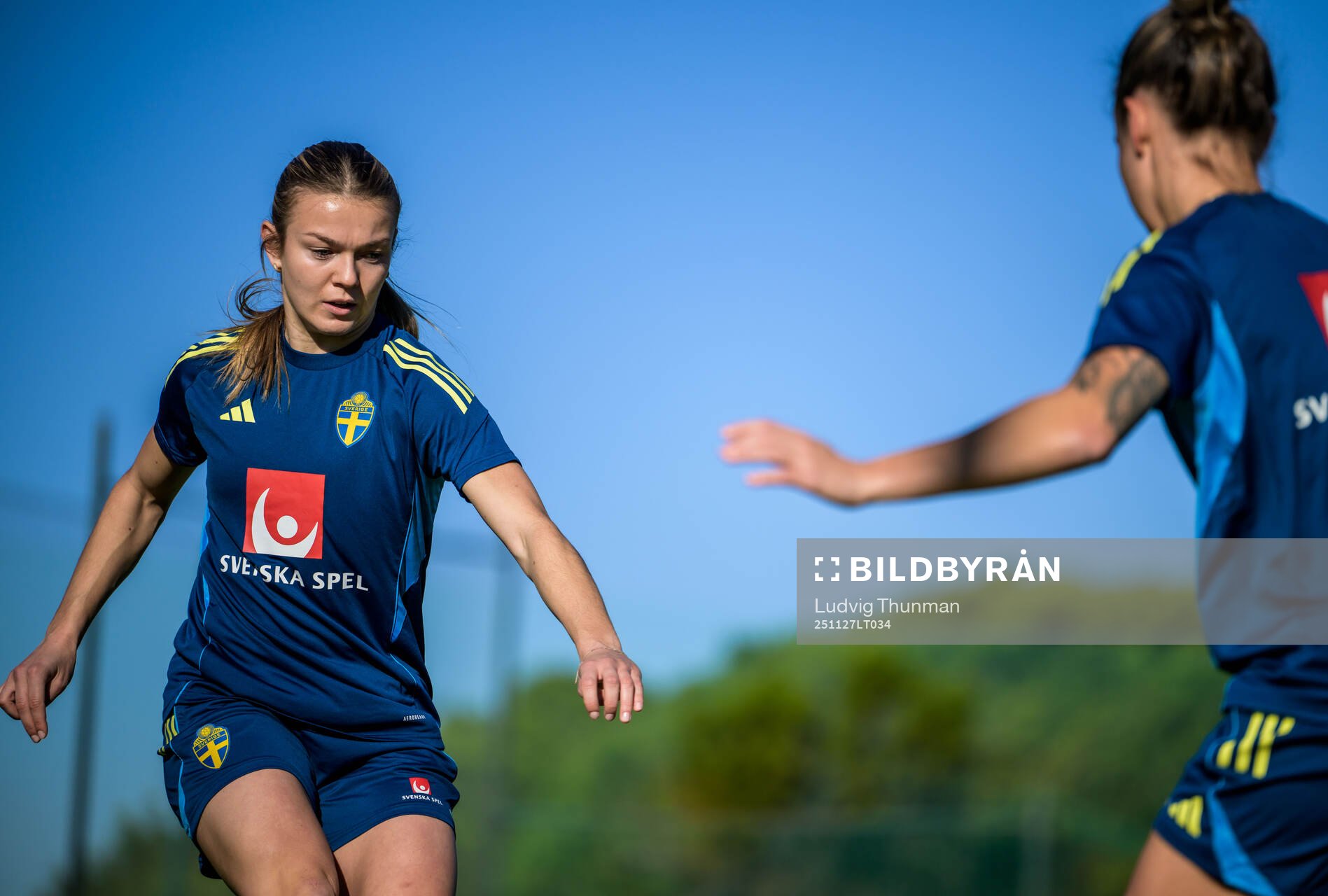 Beata Olsson of the women's national football team of