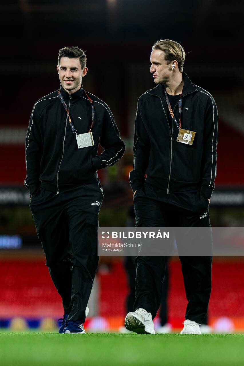 Lasse Berg Johnsen and Erik Botheim of Malmö FF
