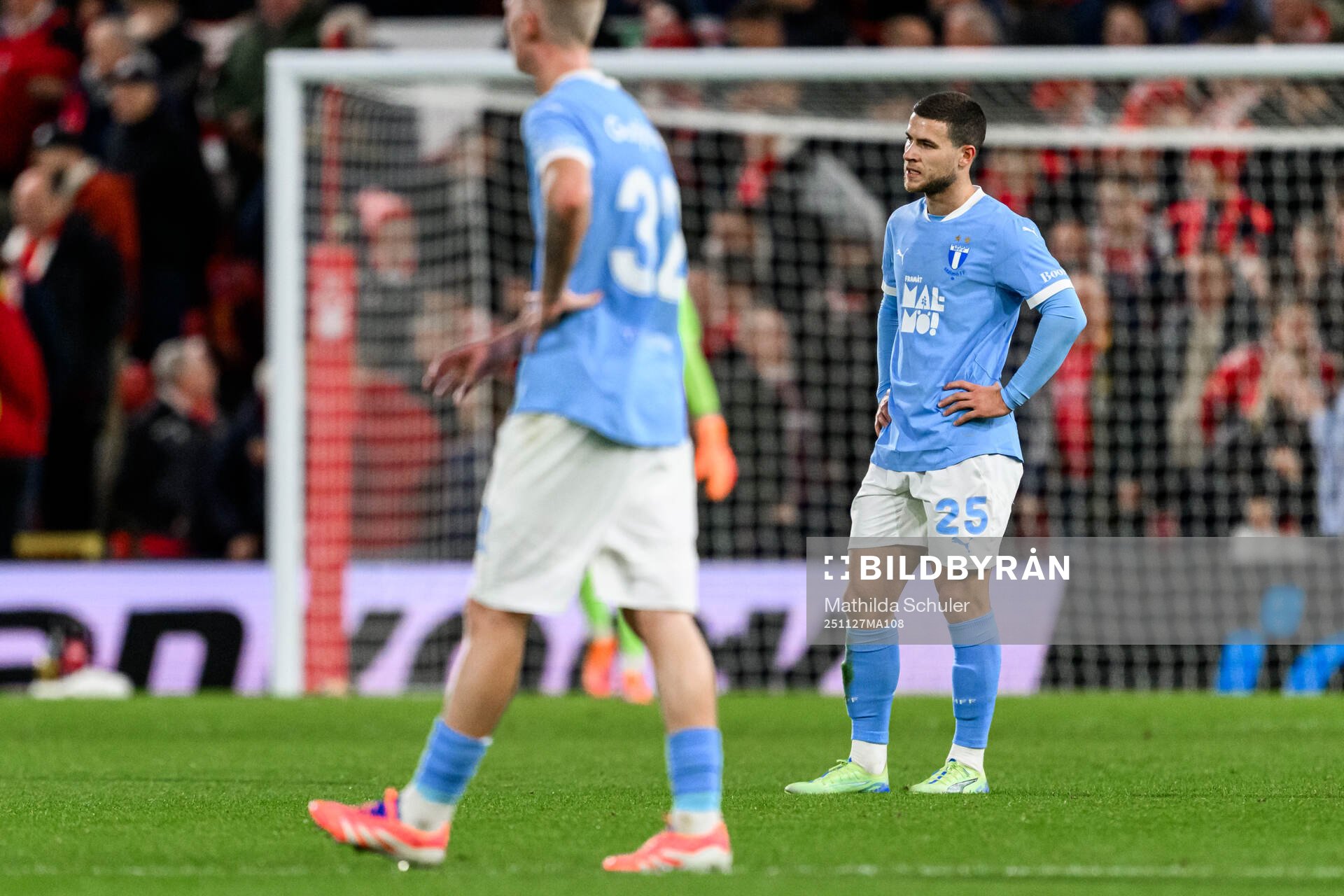 Gabriel Busanello of Malmö FF looks dejected