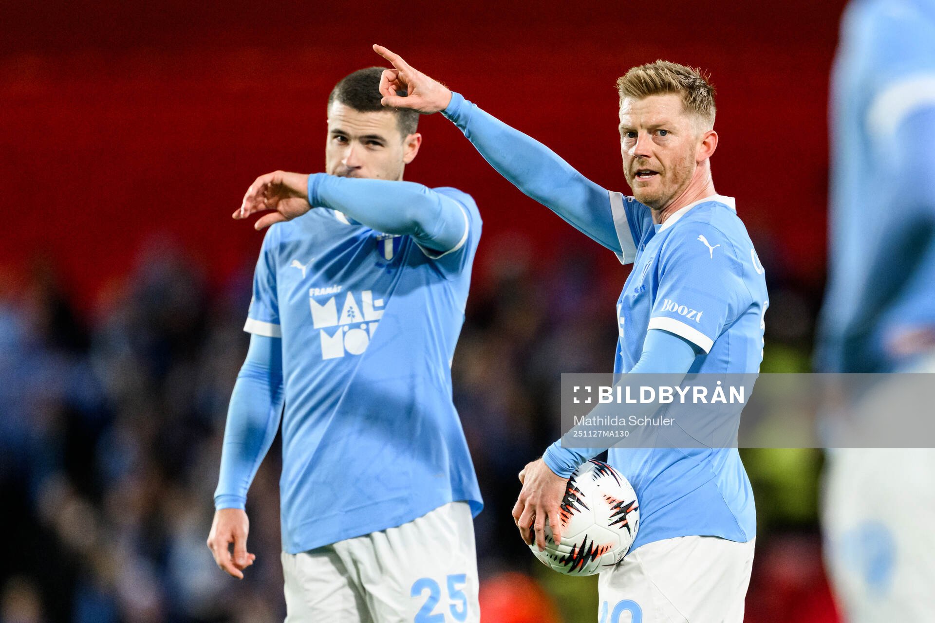 Gabriel Busanello and Anders Christiansen of Malmö FF