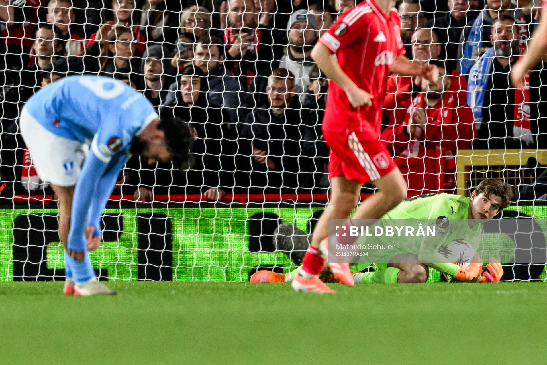 Goalkeeper Melker Ellborg of Malmö FF