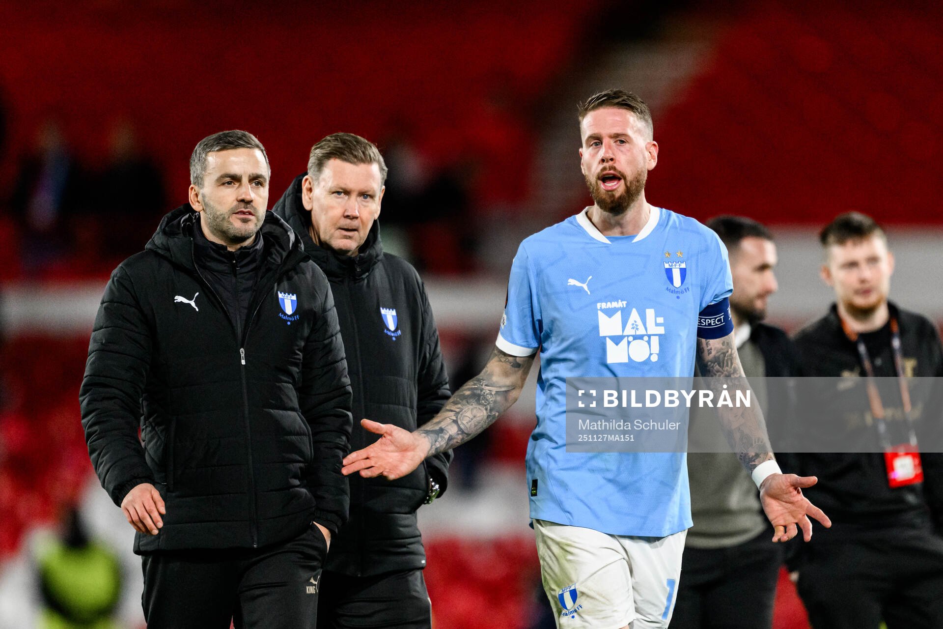 Pontus Jansson of Malmö FF looks dejected