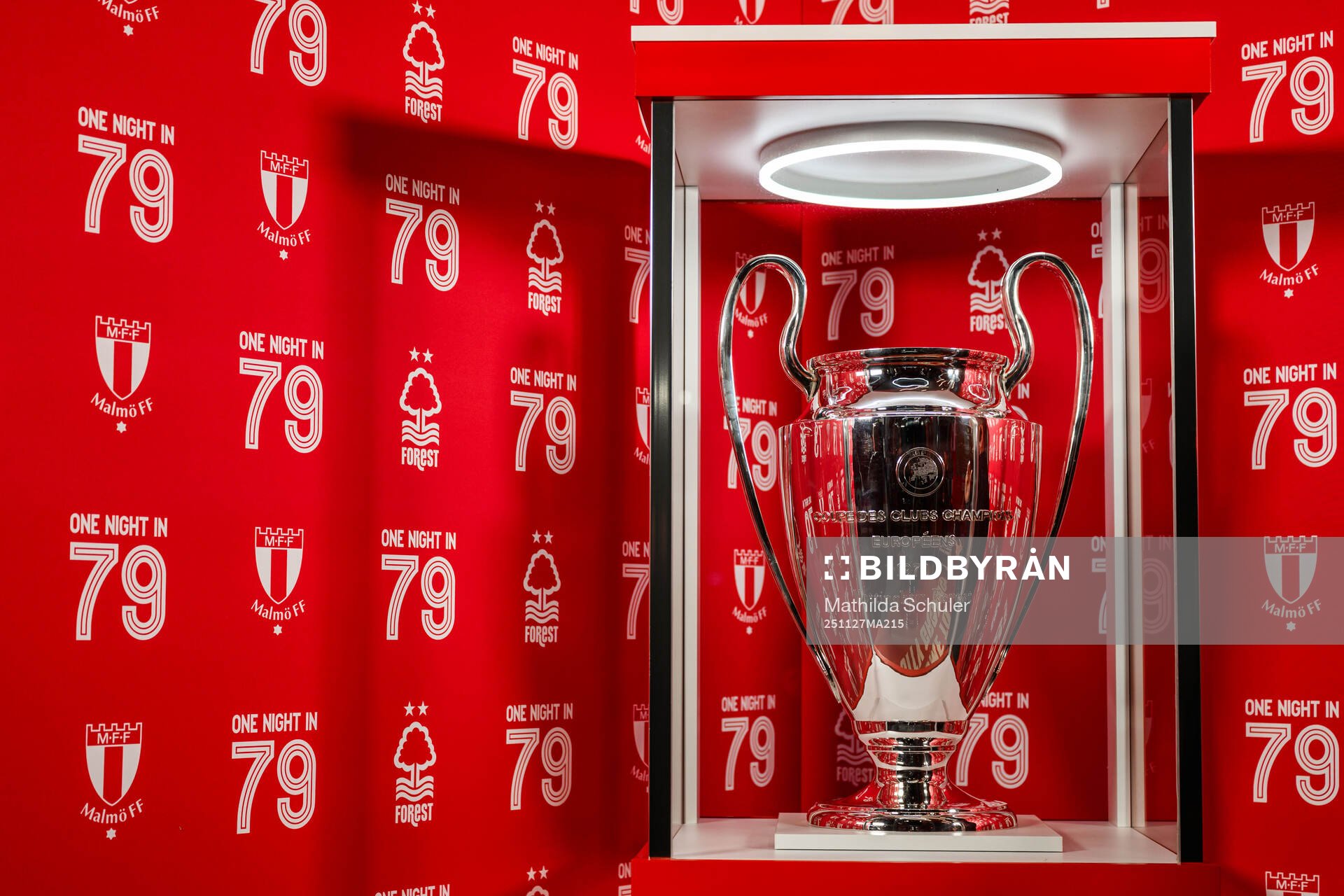 The trophy of the 1979 European Cup final
