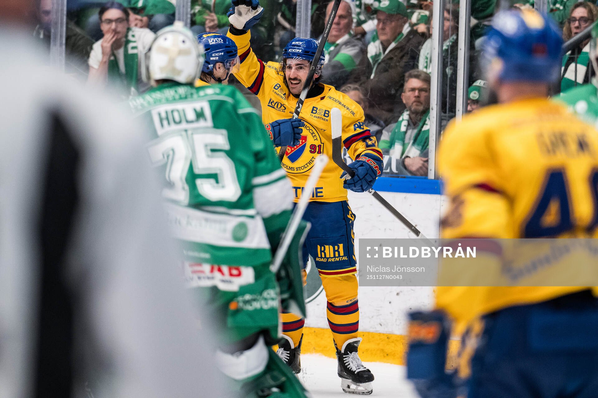 Djurgårdens Joseph Laleggia jublar