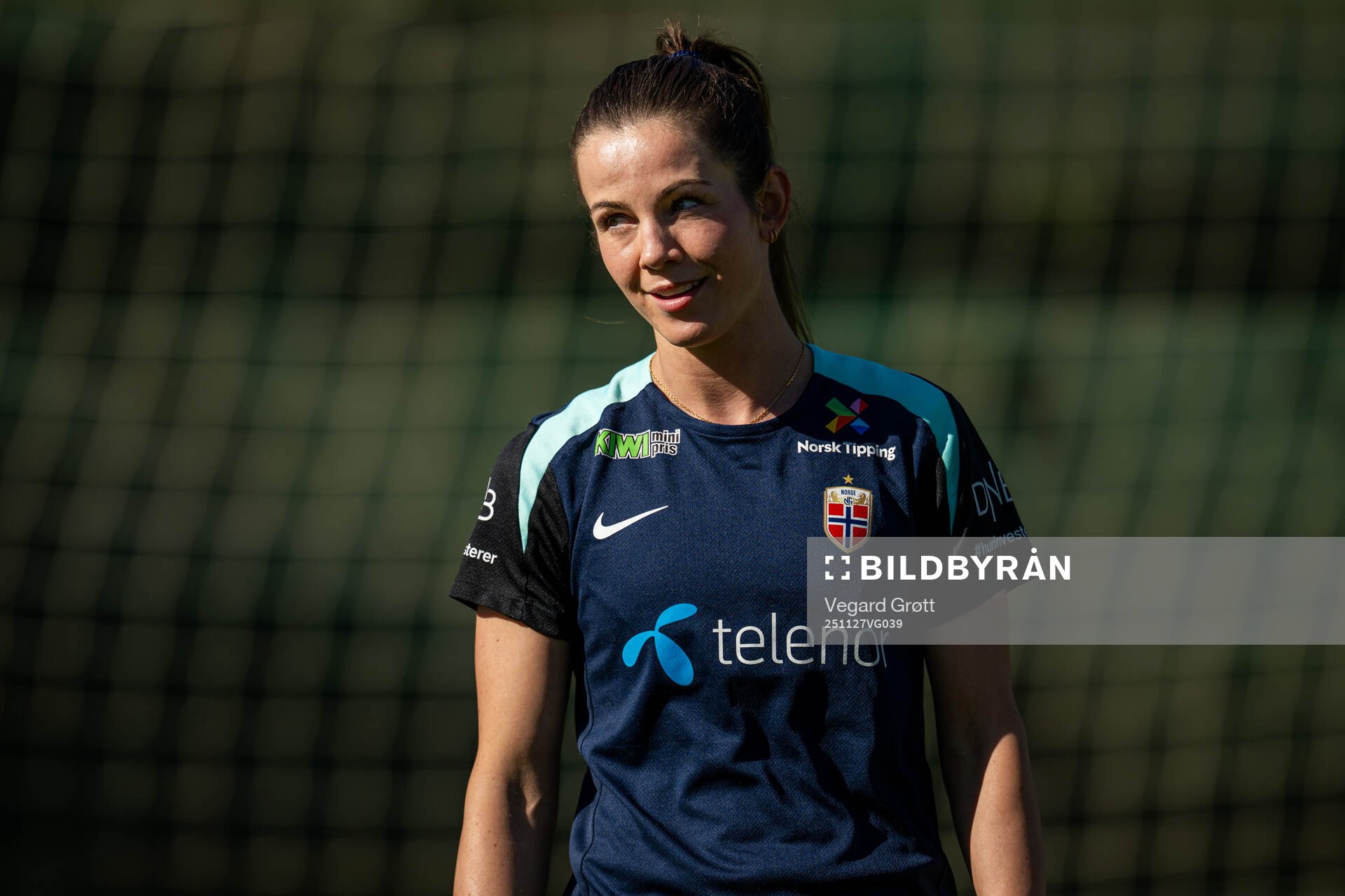 Tuva Hansen of the Norwegian women's national football team