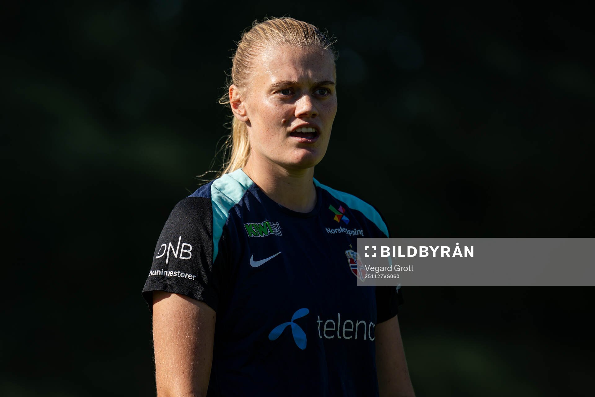 Mathilde Harviken of the Norwegian women's national