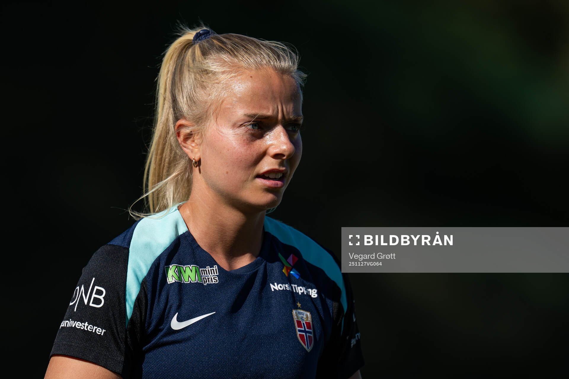 Emilie Woldvik of the Norwegian women's national football