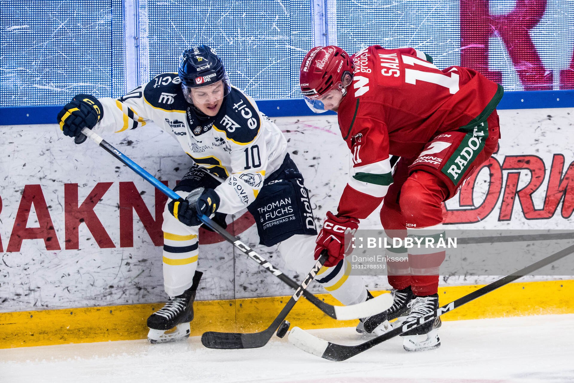 Södertäljes Felix Öhrqvist och Moras Gustav Salmi-Lilja