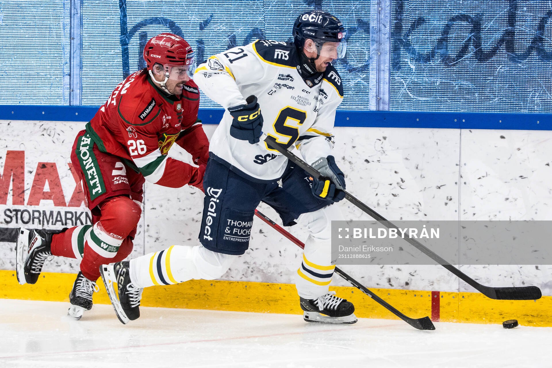 Moras Arvid Degerstedt och Södertäljes Filip Windlert