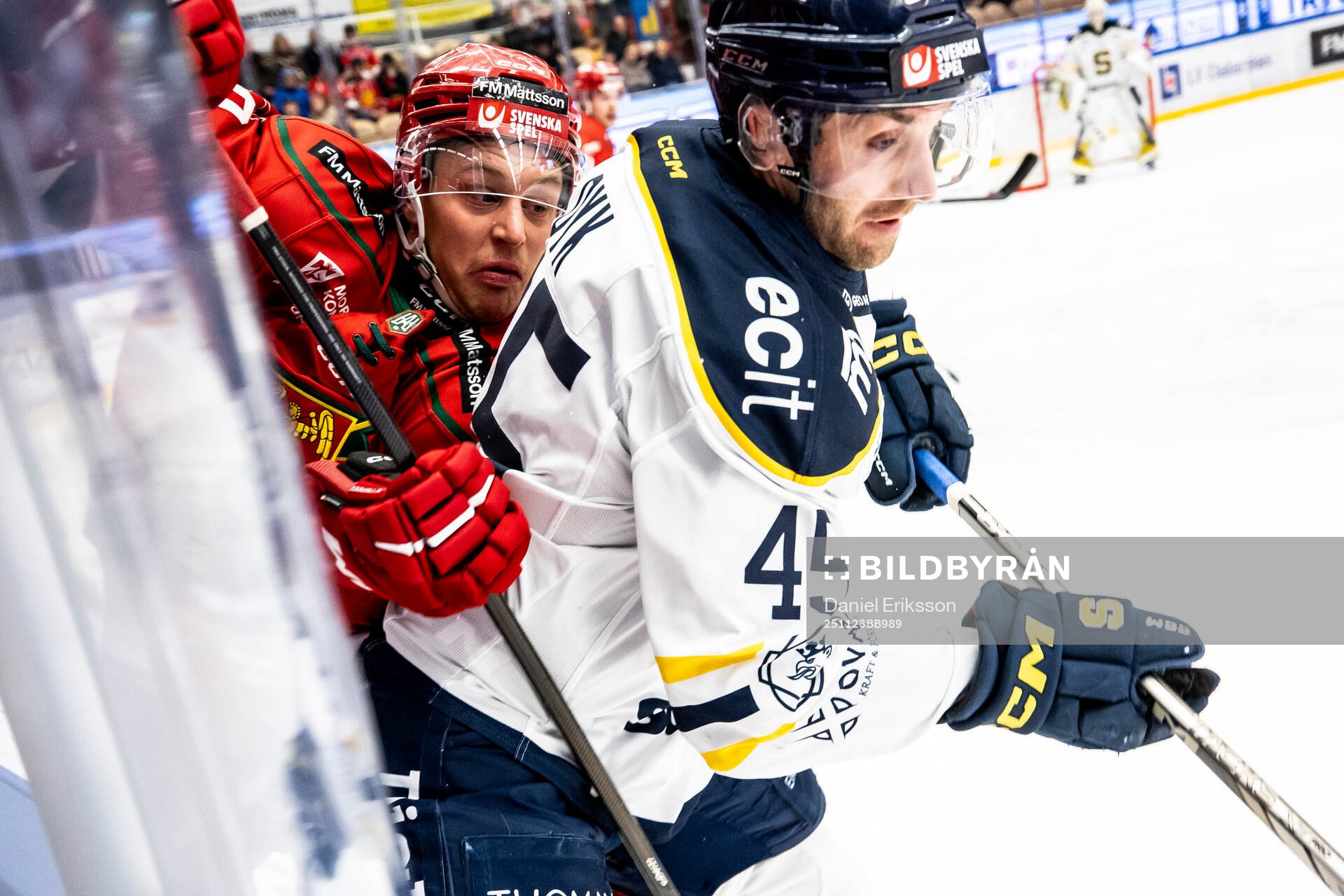 Moras Karl Smedberg och Södertäljes Sebastian Dyk
