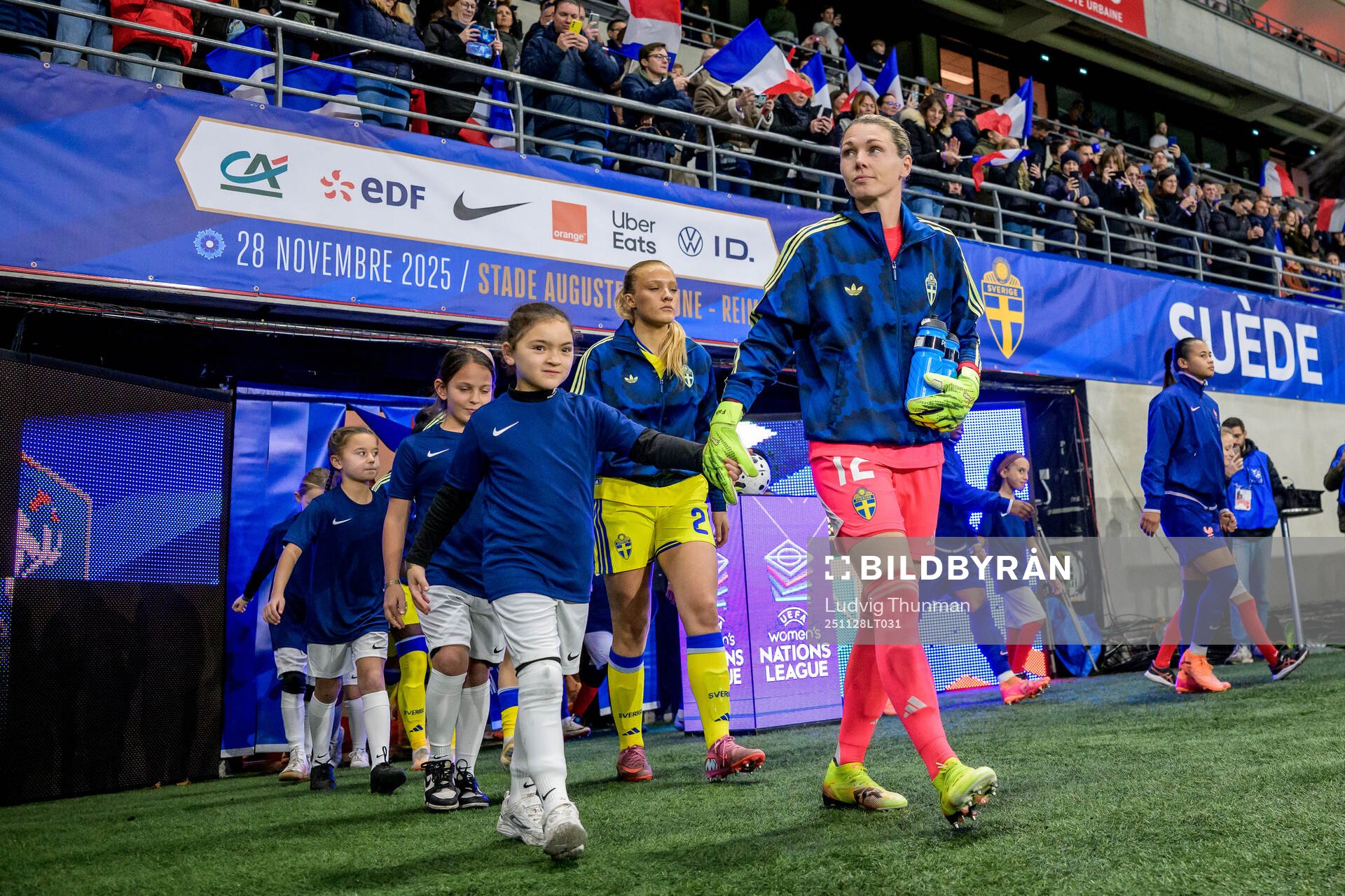 Goalkeeper Jennifer Falk of Sweden