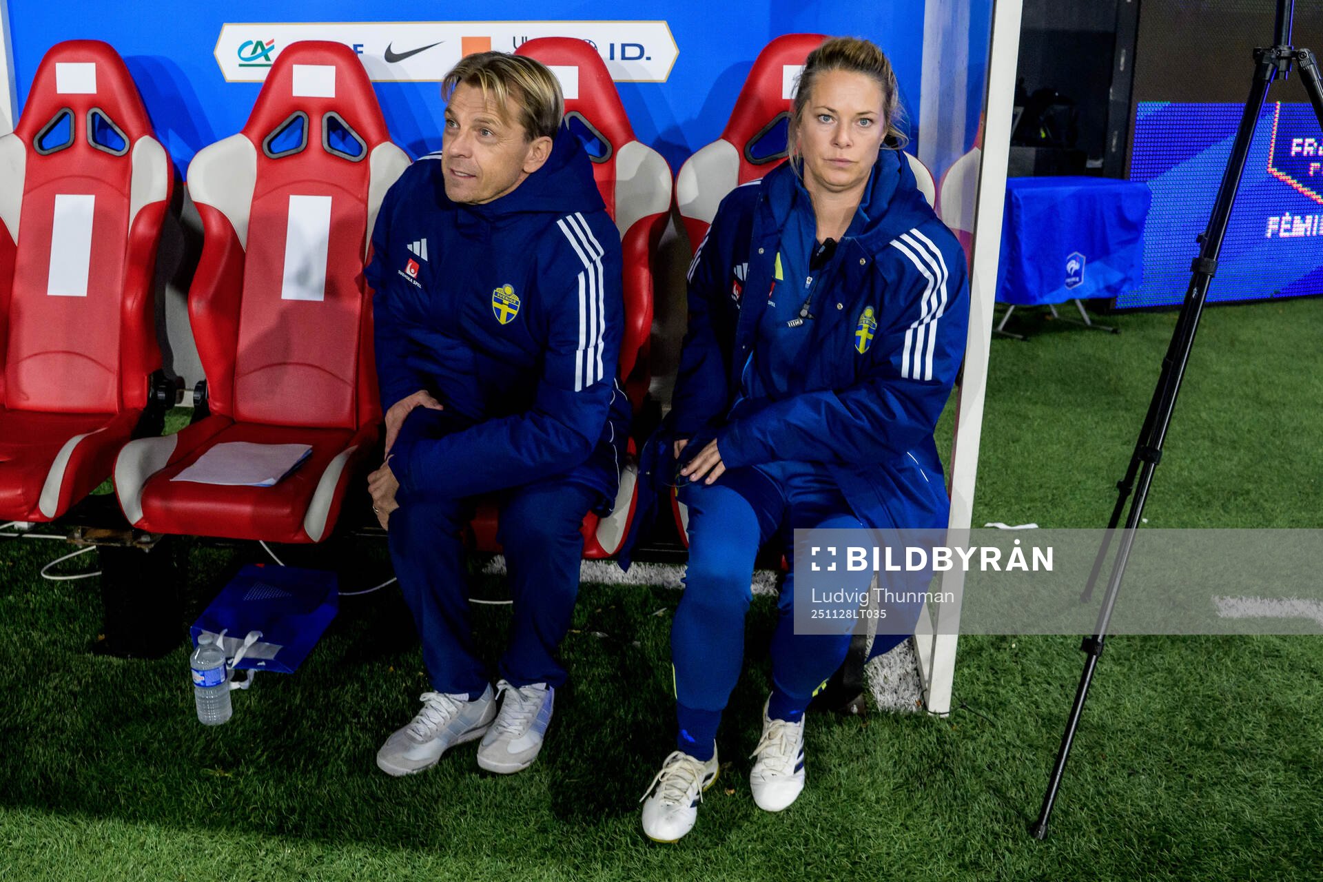 Head coach Tony Gustavsson and Assistant coach Johanna