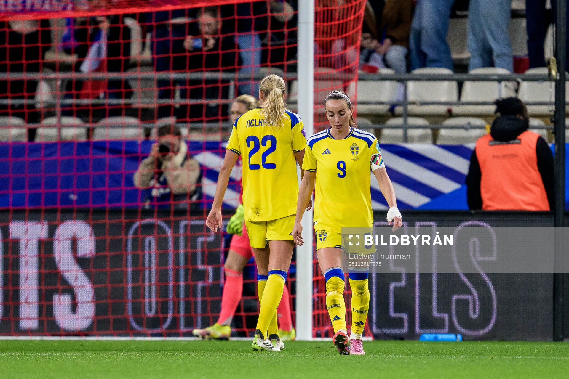 Kosovare Asllani of Sweden looks dejected