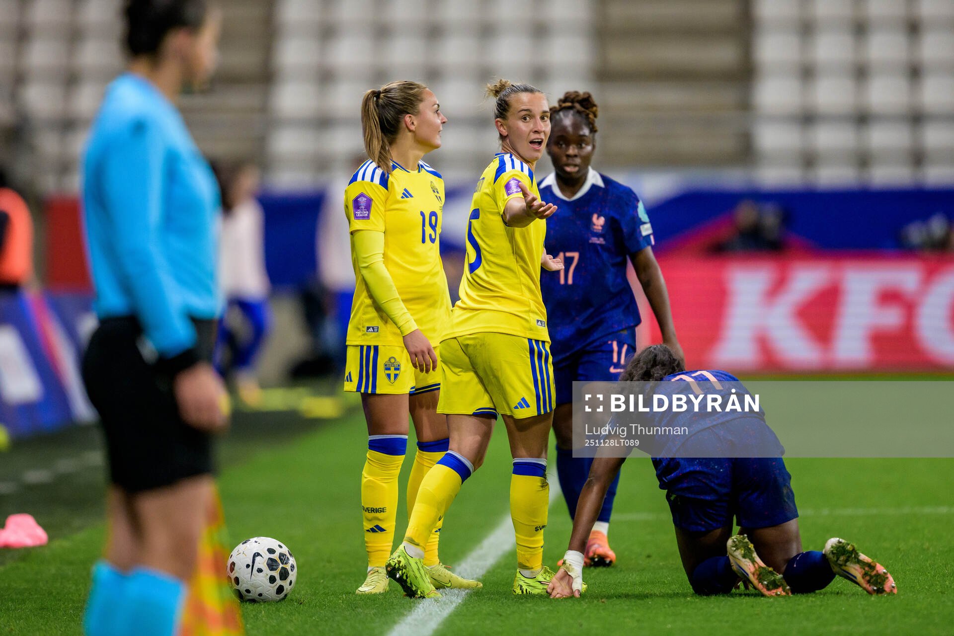 Julia Zigiotti Olme of Sweden reacts