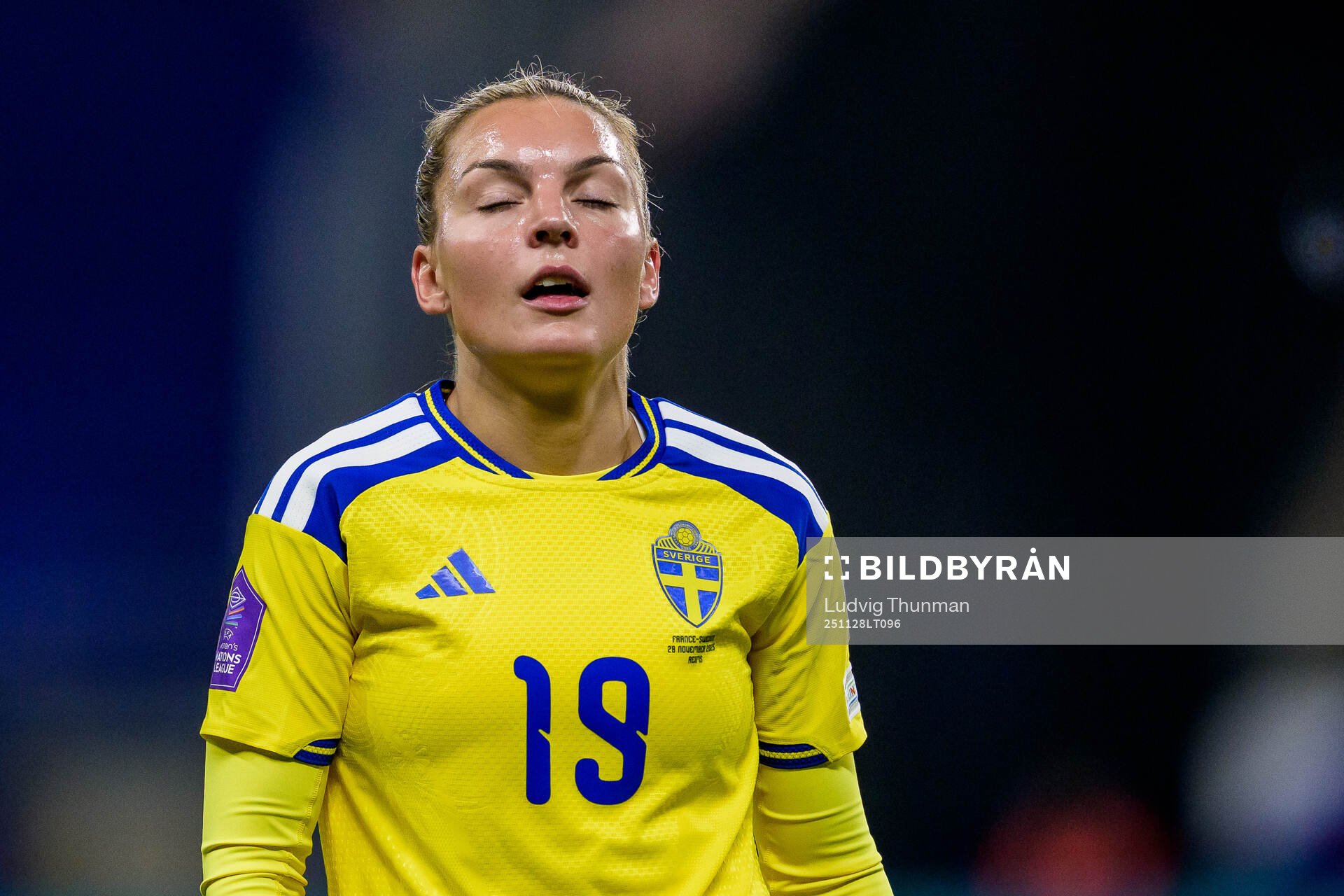 Johanna Rytting Kaneryd of Sweden looks dejected