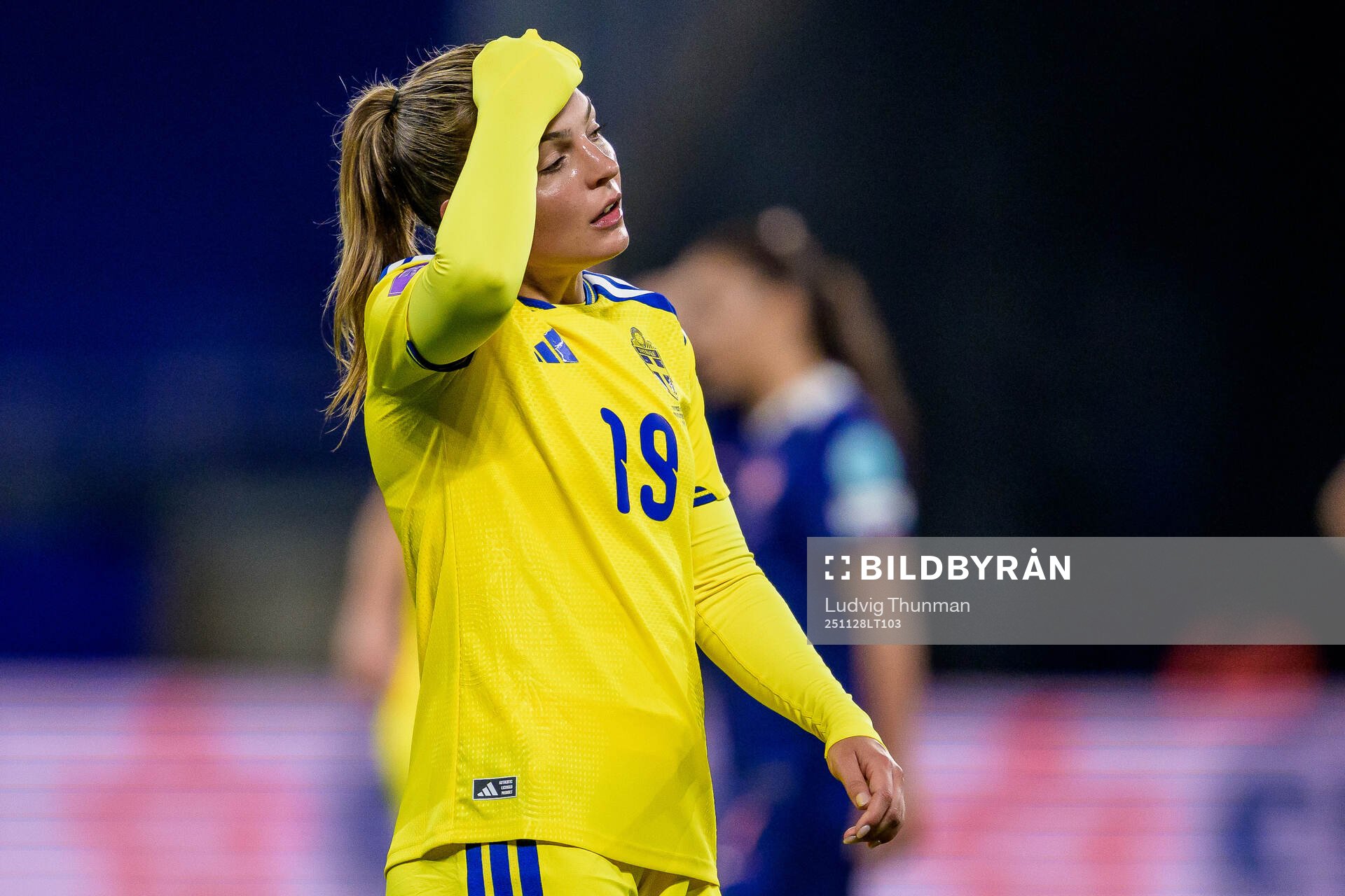 Johanna Rytting Kaneryd of Sweden looks dejected