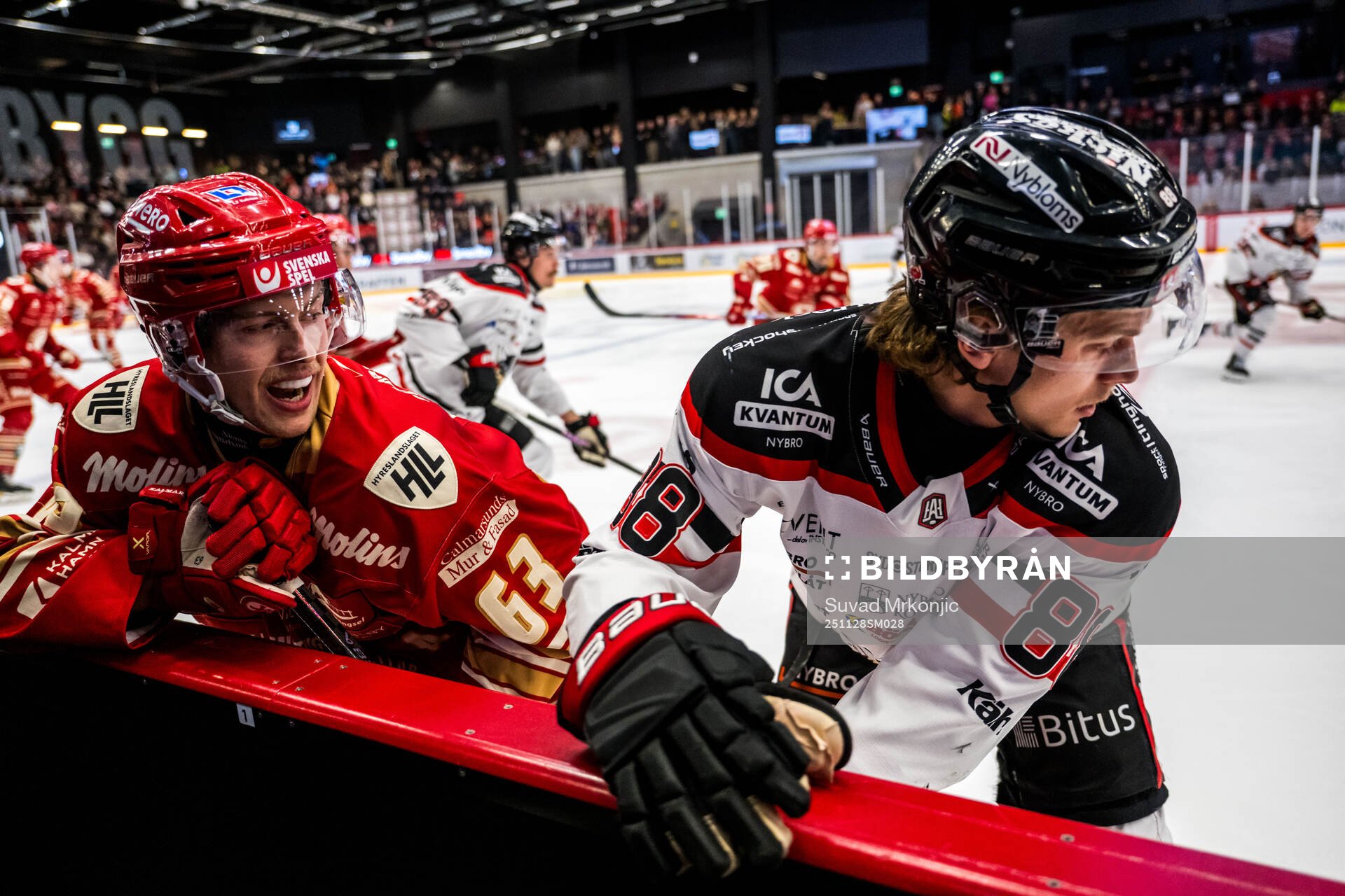 Kalmars Matt Fonteyne och Nybros Tim Lindfors