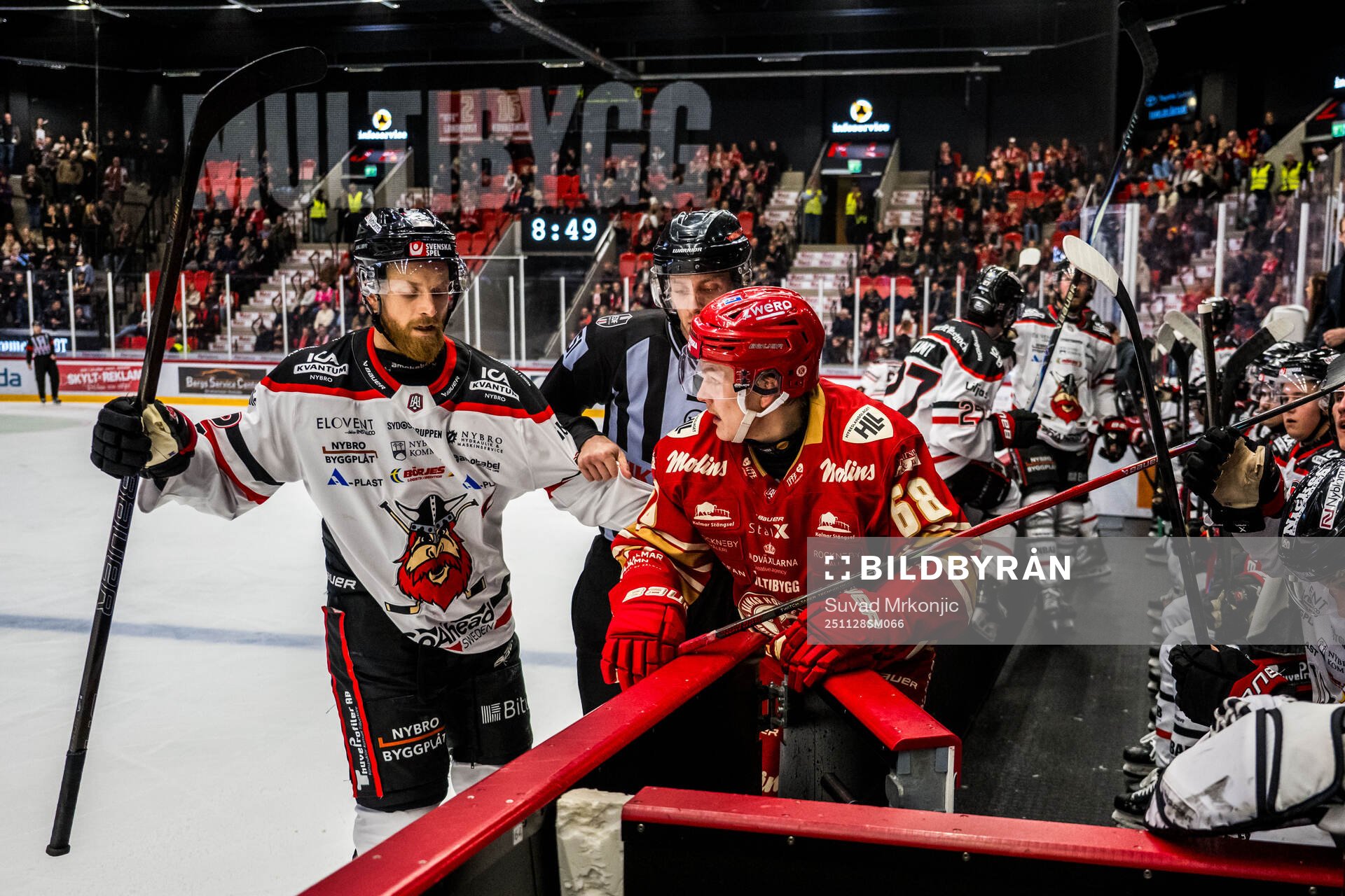 Nybros Joachim Rohdin och Kalmars Eddie Levin