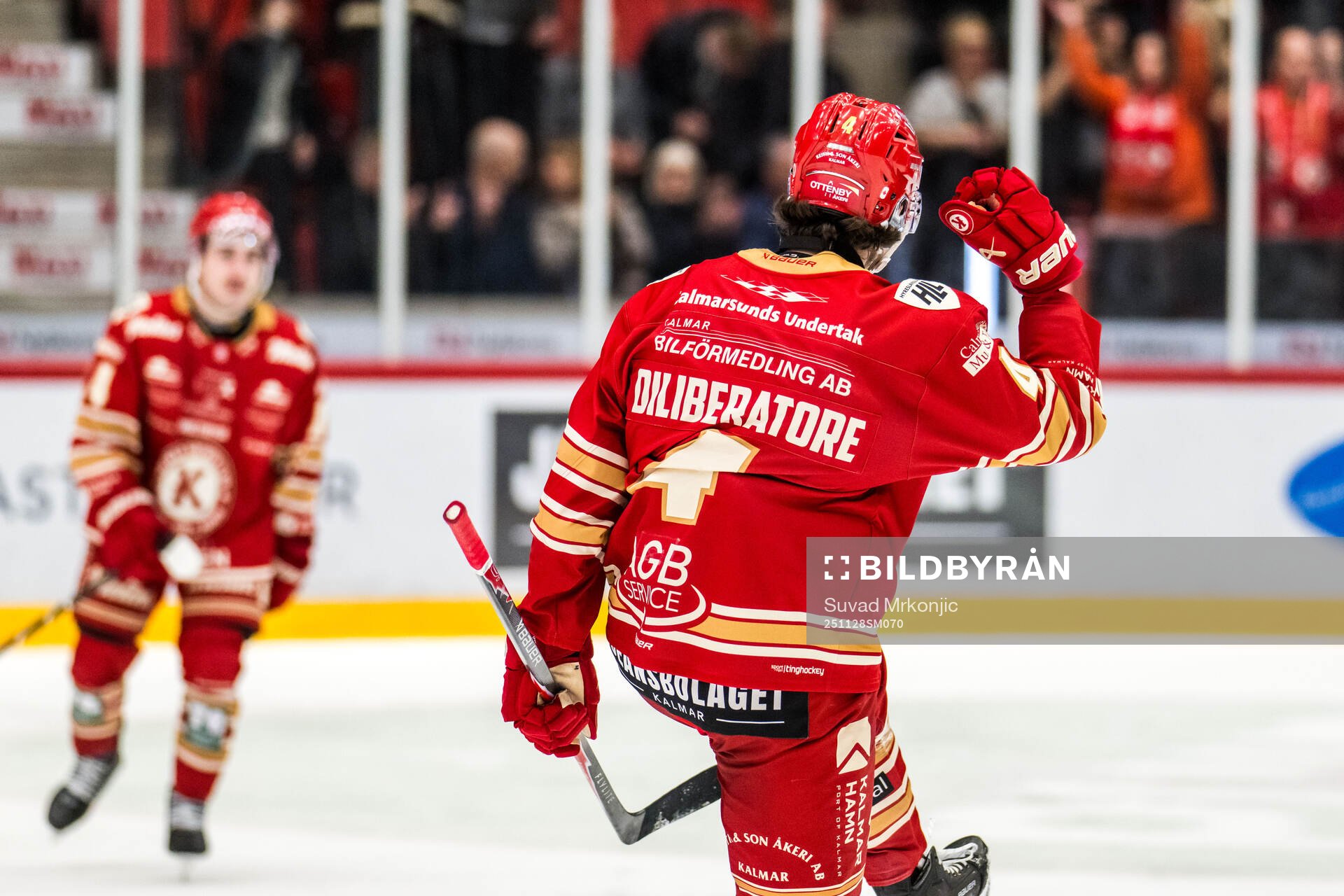 Kalmars Peter DiLiberatore jublar