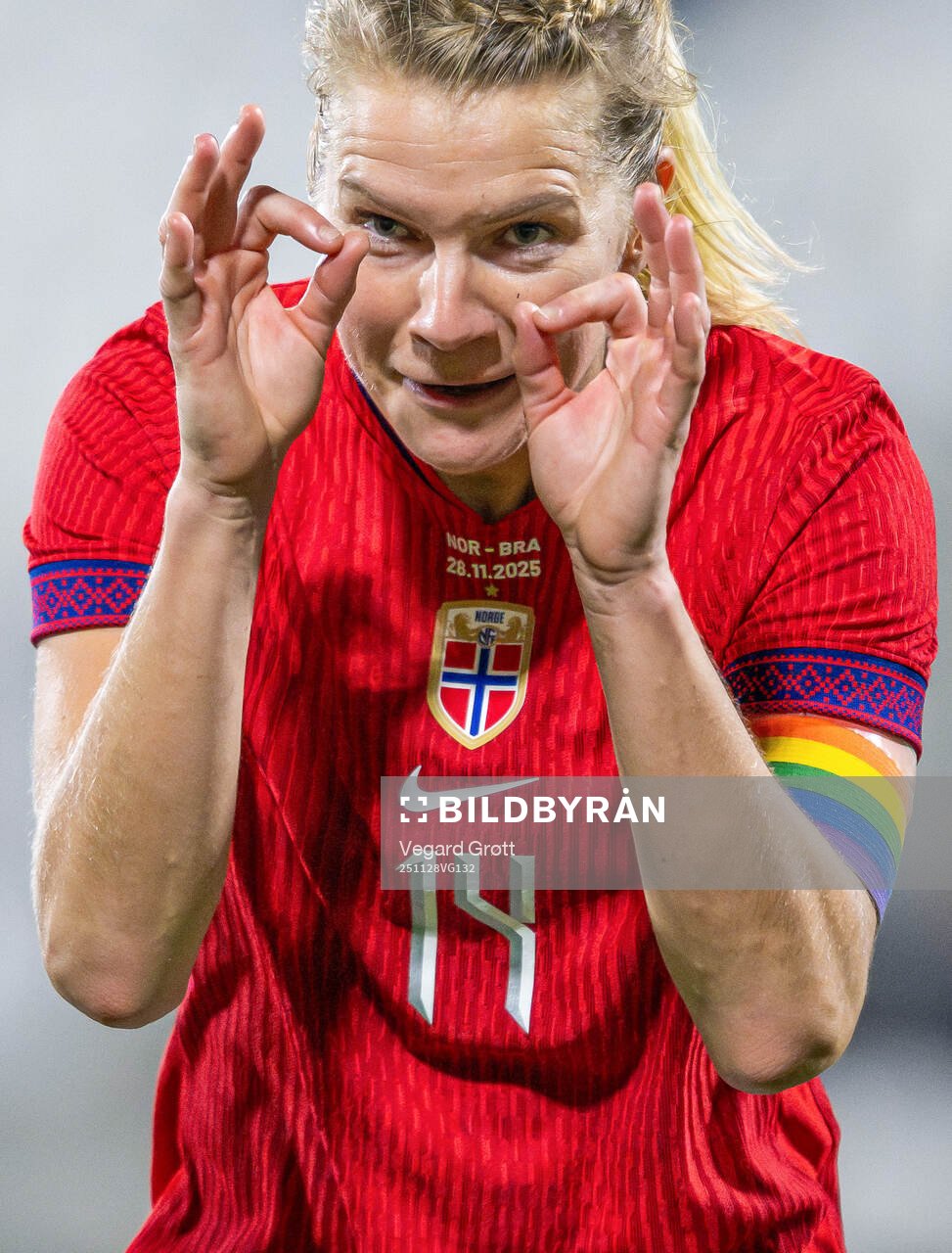 Ada Hegerberg of Norway celebrates