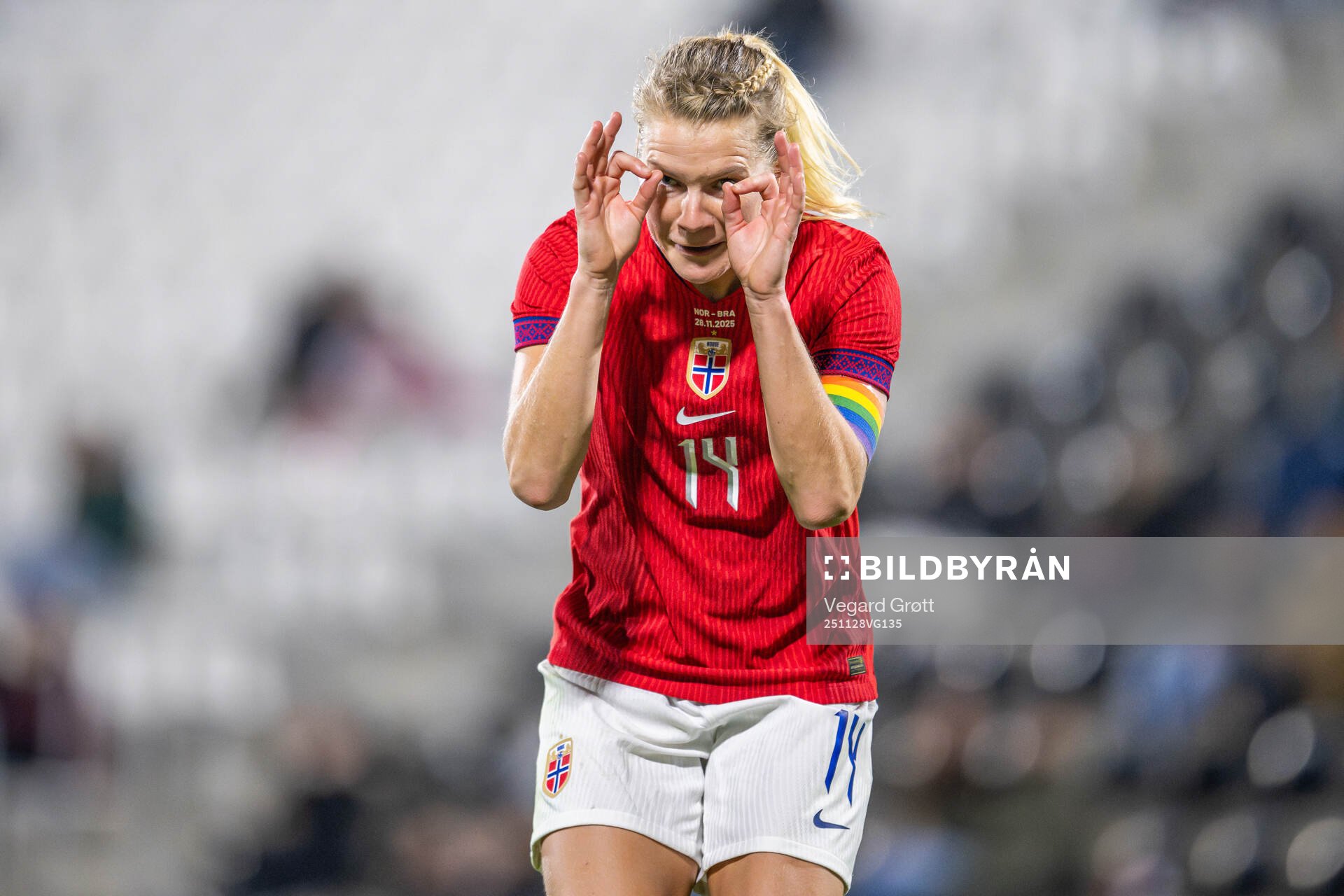 Ada Hegerberg of Norway celebrates