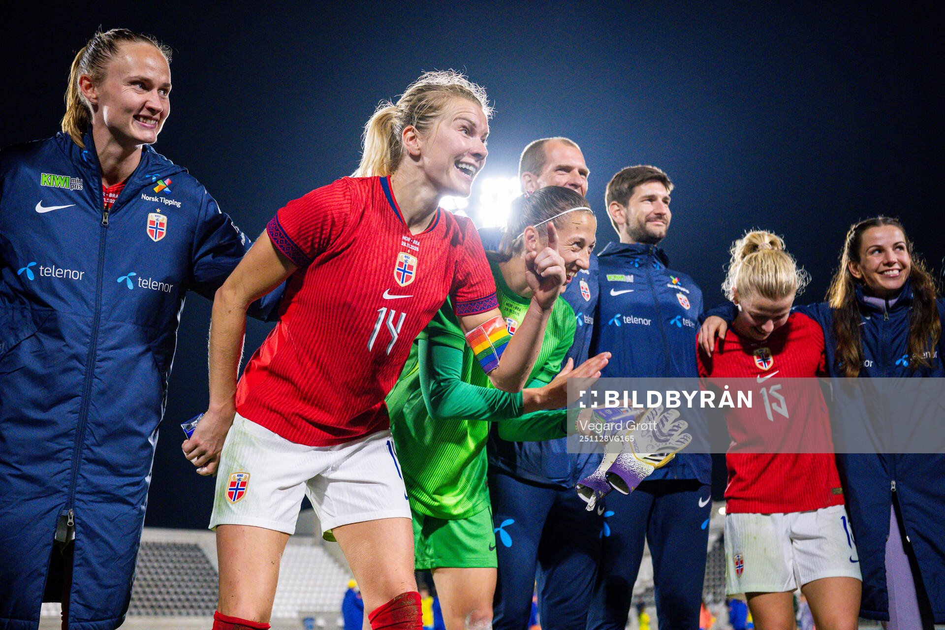 Caroline Graham Hansen, Ada Hegerberg, goalkeeper Cecilie