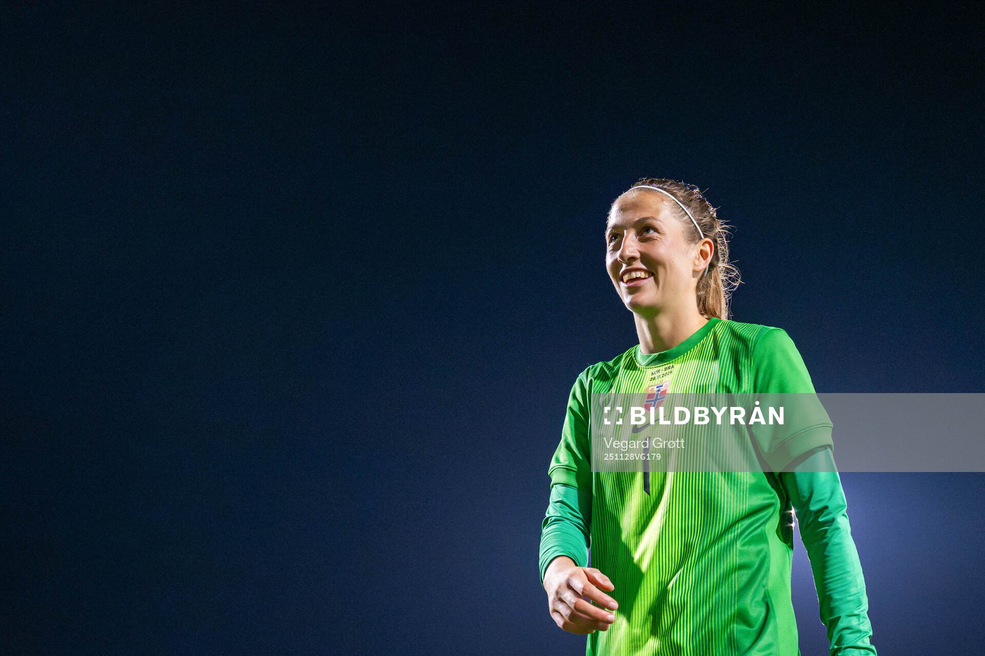 Goalkeeper Cecilie Fiskerstrand of Norway