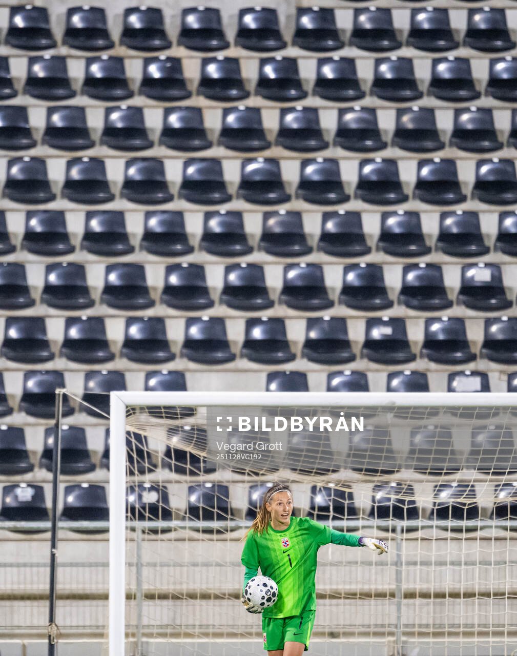 Goalkeeper Cecilie Fiskerstrand of Norway