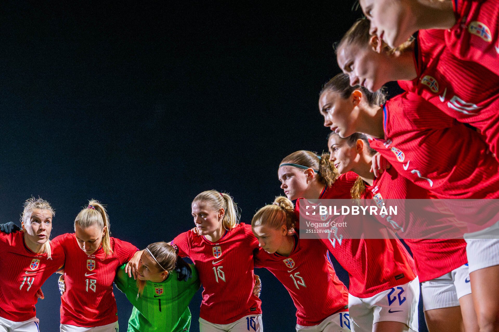 Ada Hegerberg, goalkeeper Cecilie Fiskerstrand, Mathilde